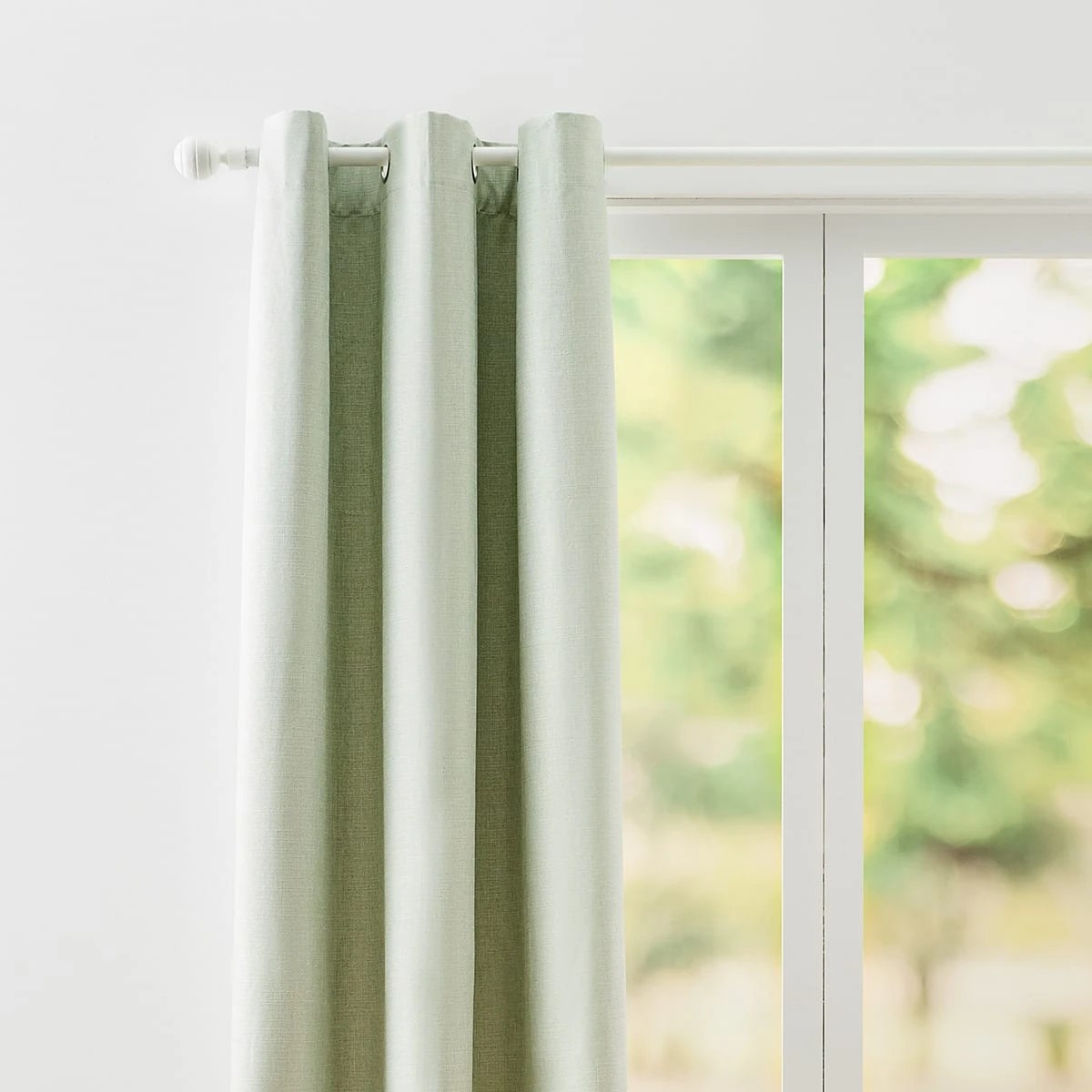 2 Monaco Eyelet Block Out Curtain - Sage - 120cm x 213cm, 2 of 6