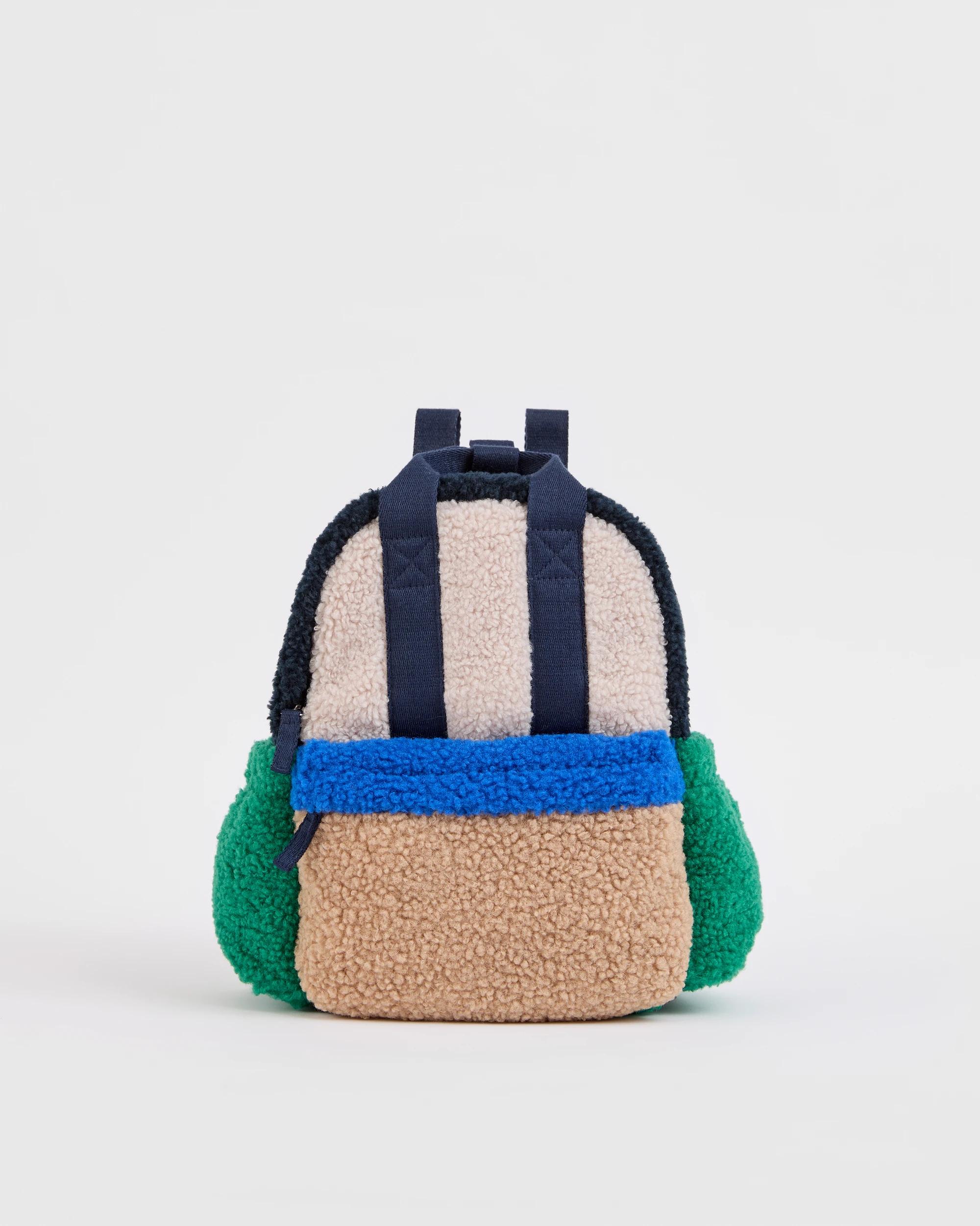 1 Target Kids Kids Colour Block Sherpa Backpack BLUES, 1 of 2