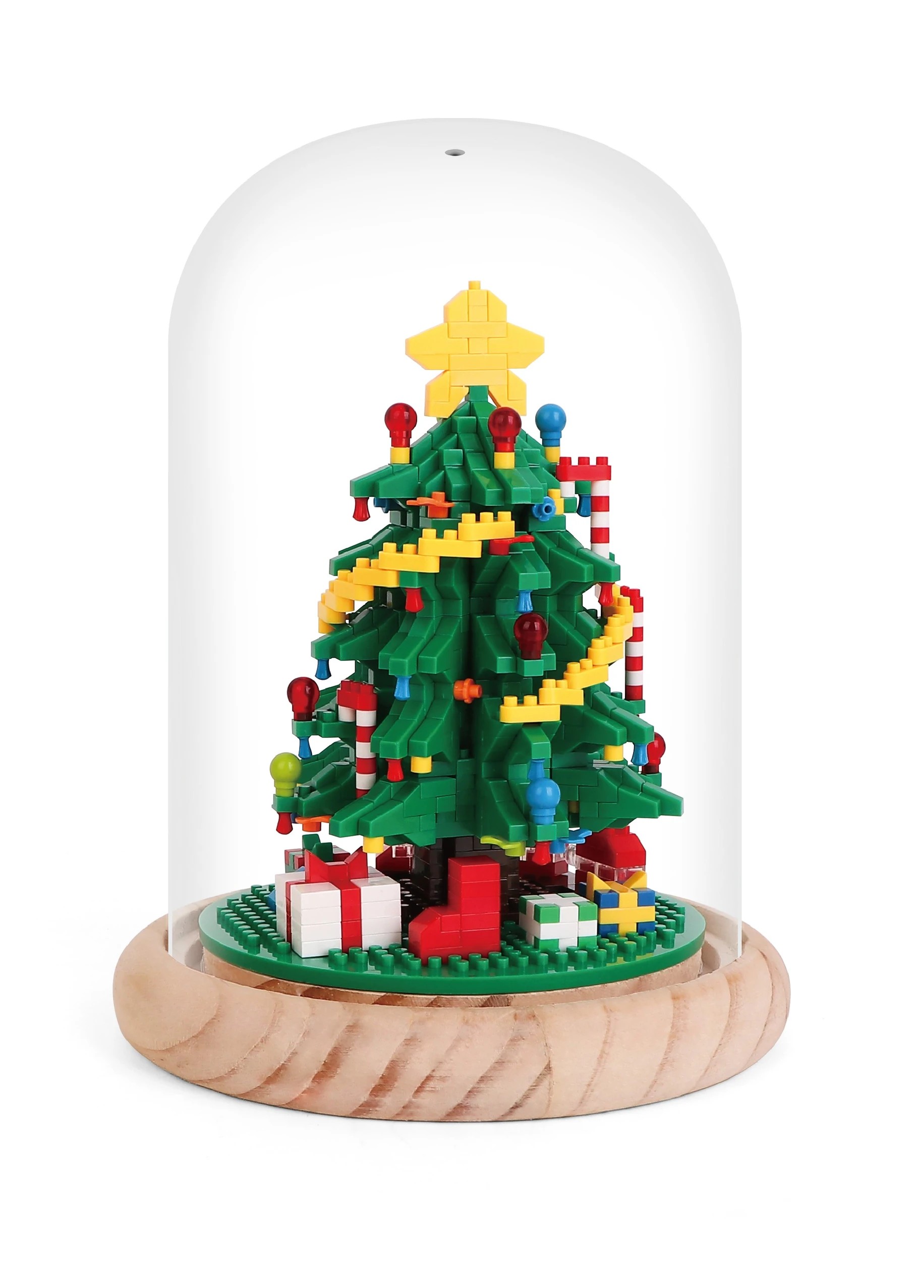 2 1029 Piece Mini Blocks: Light Up Christmas Tree In Dome, 2 of 4