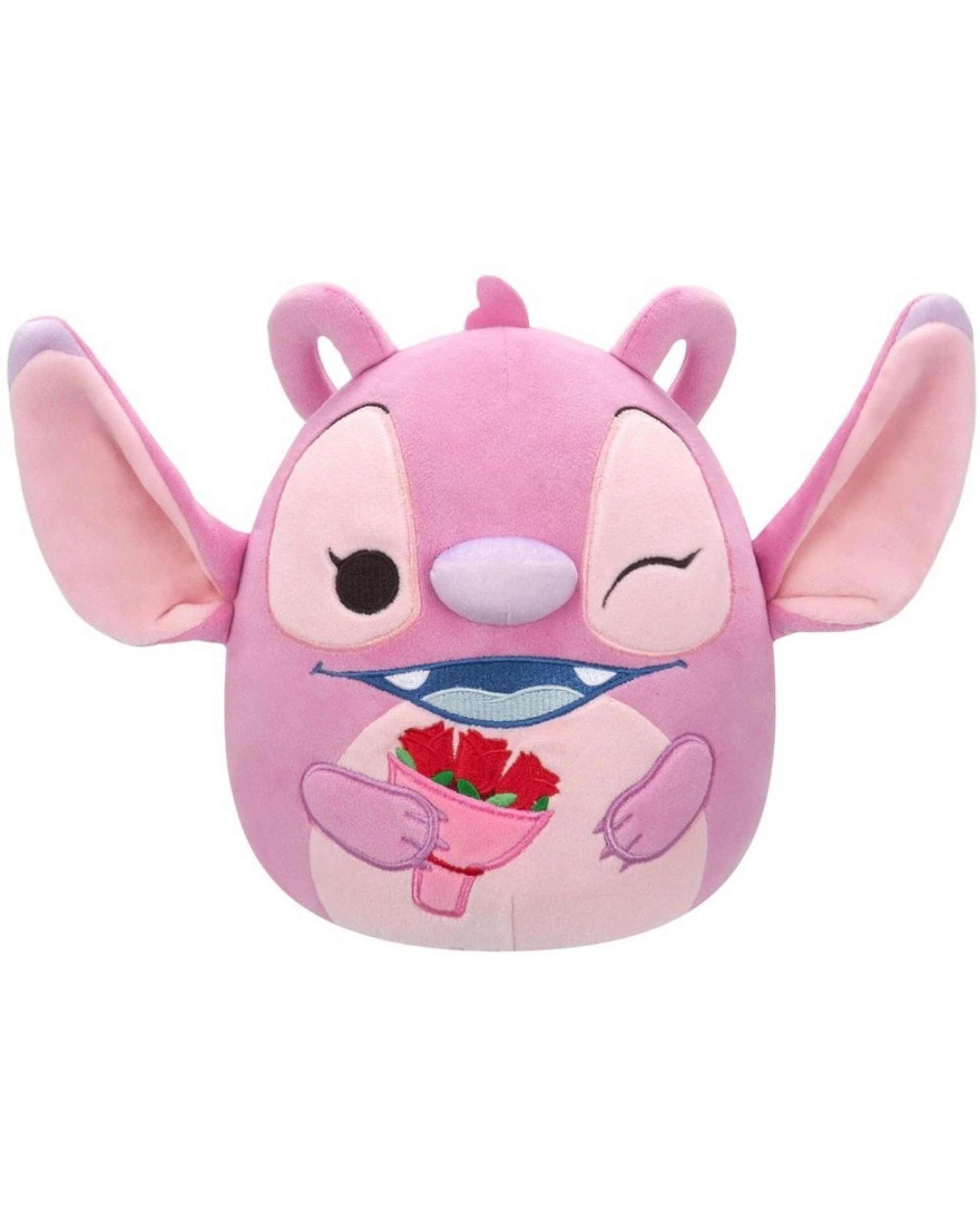 1 Squishmallows Disney Lilo and Stitch Angel with Roses 8 inch Valentines Plush, 1 of 4