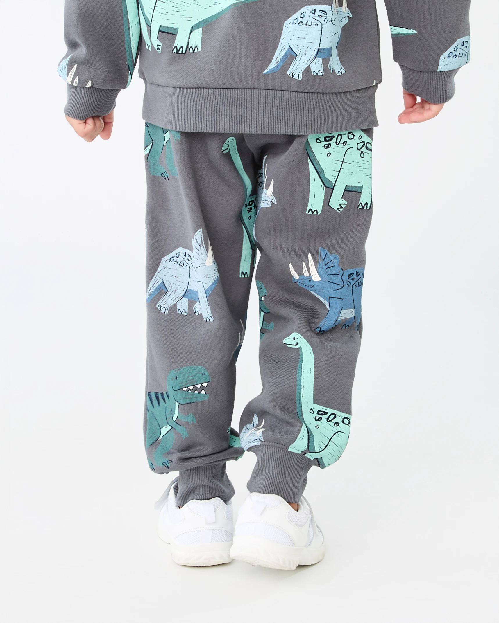 2 All Over Print Trackpants Gry Dino, 2 of 7