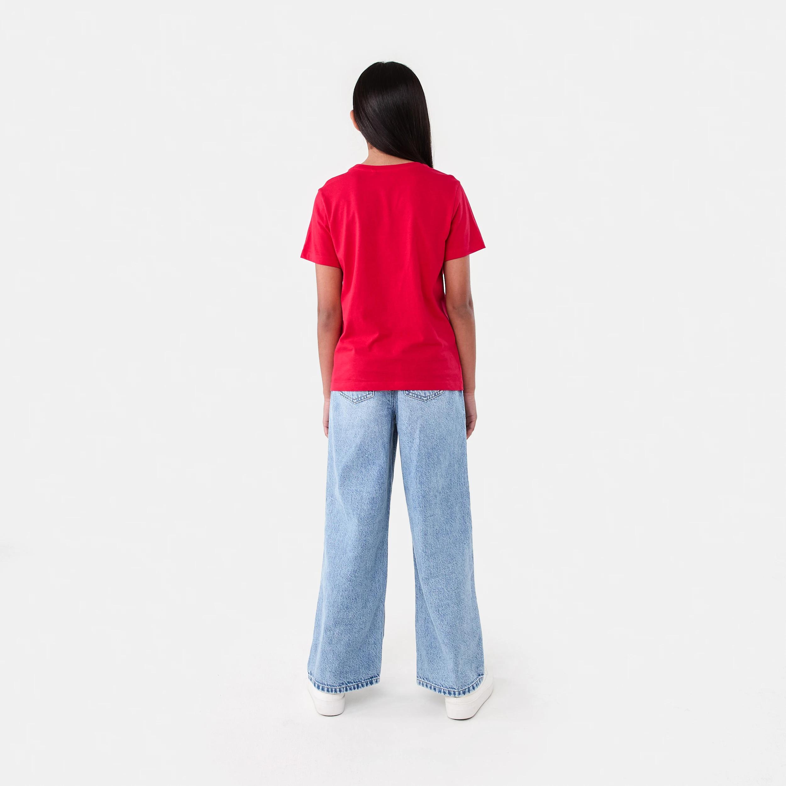 6 Christmas Print T-shirt Red Typo, 6 of 6