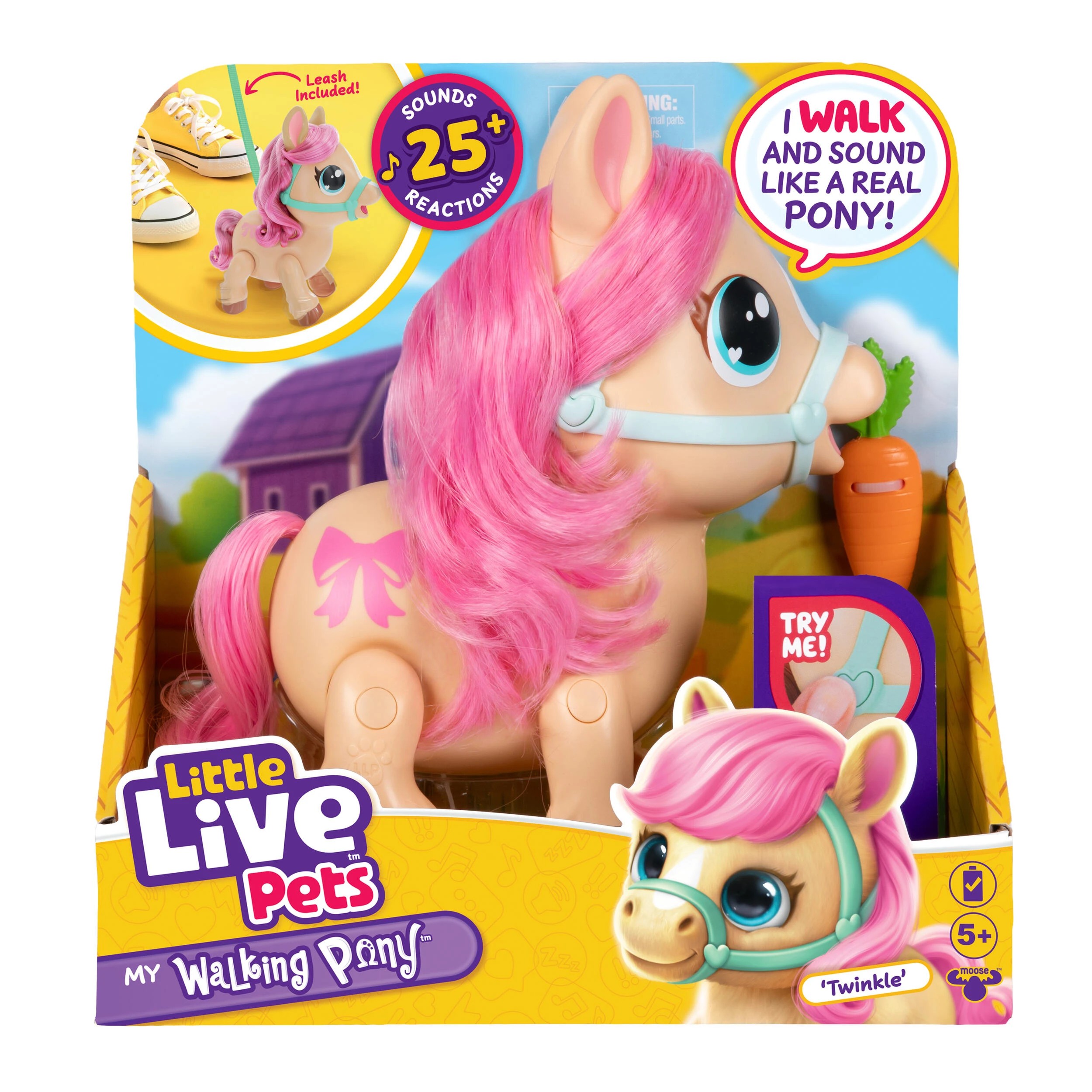 1 Little Live Pets My Walking Pony - Twinkle, 1 of 6