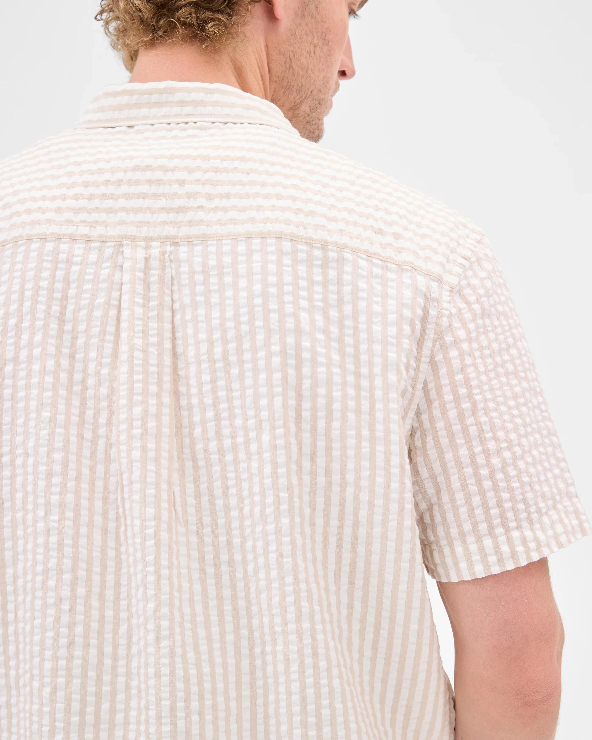 9 Target Australian Cotton Seersucker Shirt LIGHT STONE, 9 of 10