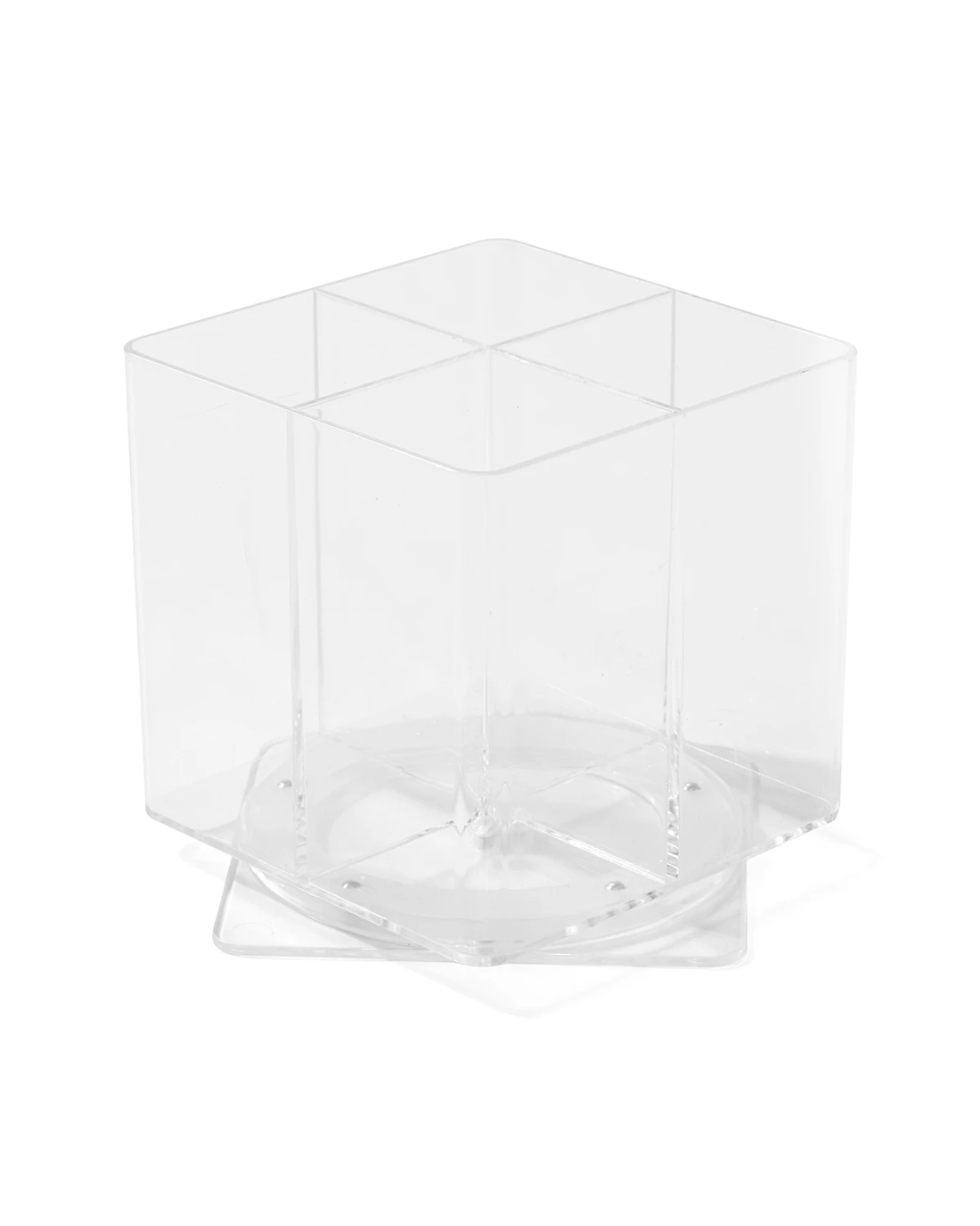 3 Plastic Spinning Organiser - Clear, 3 of 4