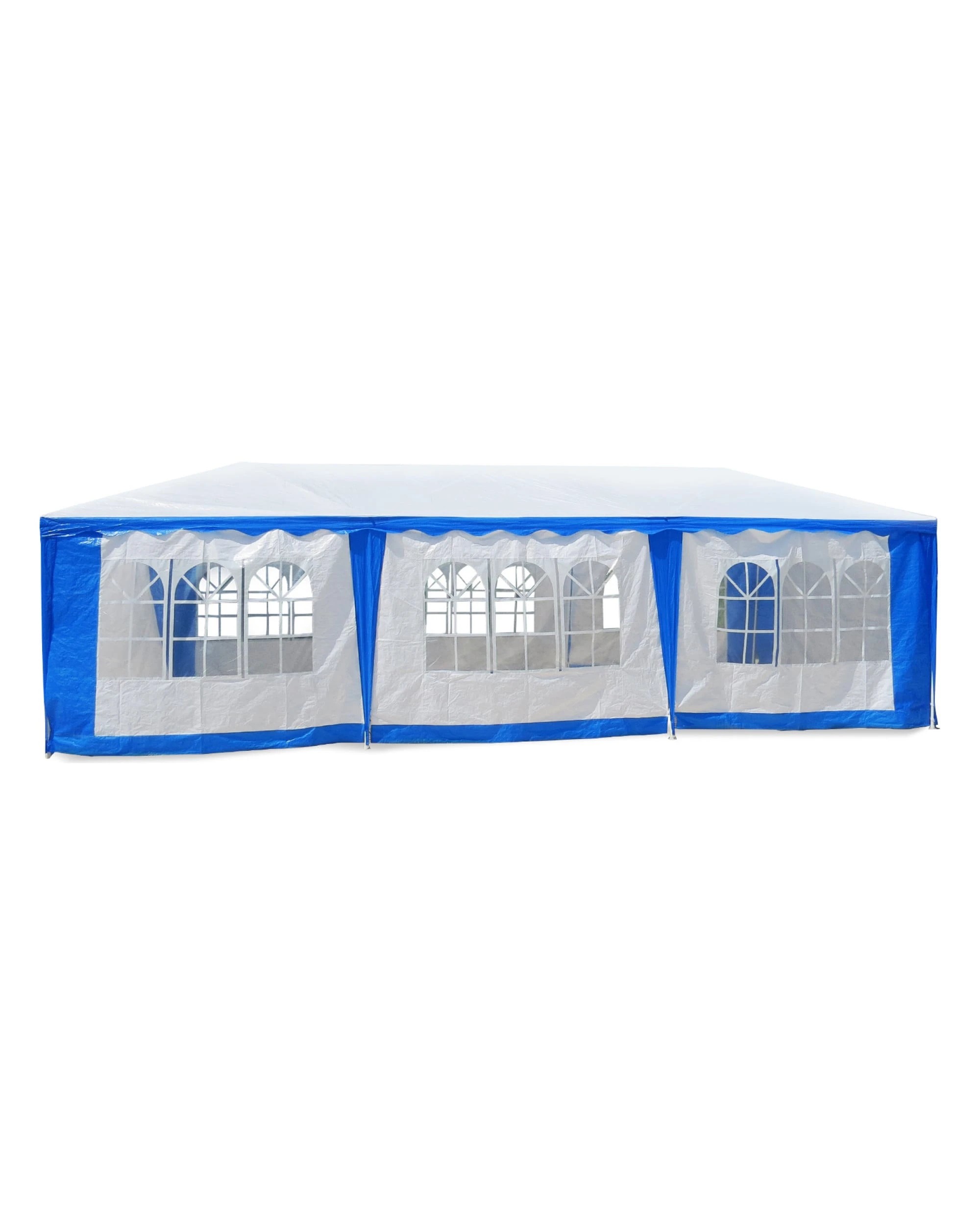 1 Wallaroo Large 4m x 8m Gazebo Party Wedding Tent Outdoor Event Marquee Canopy - Blue, 1 of 7