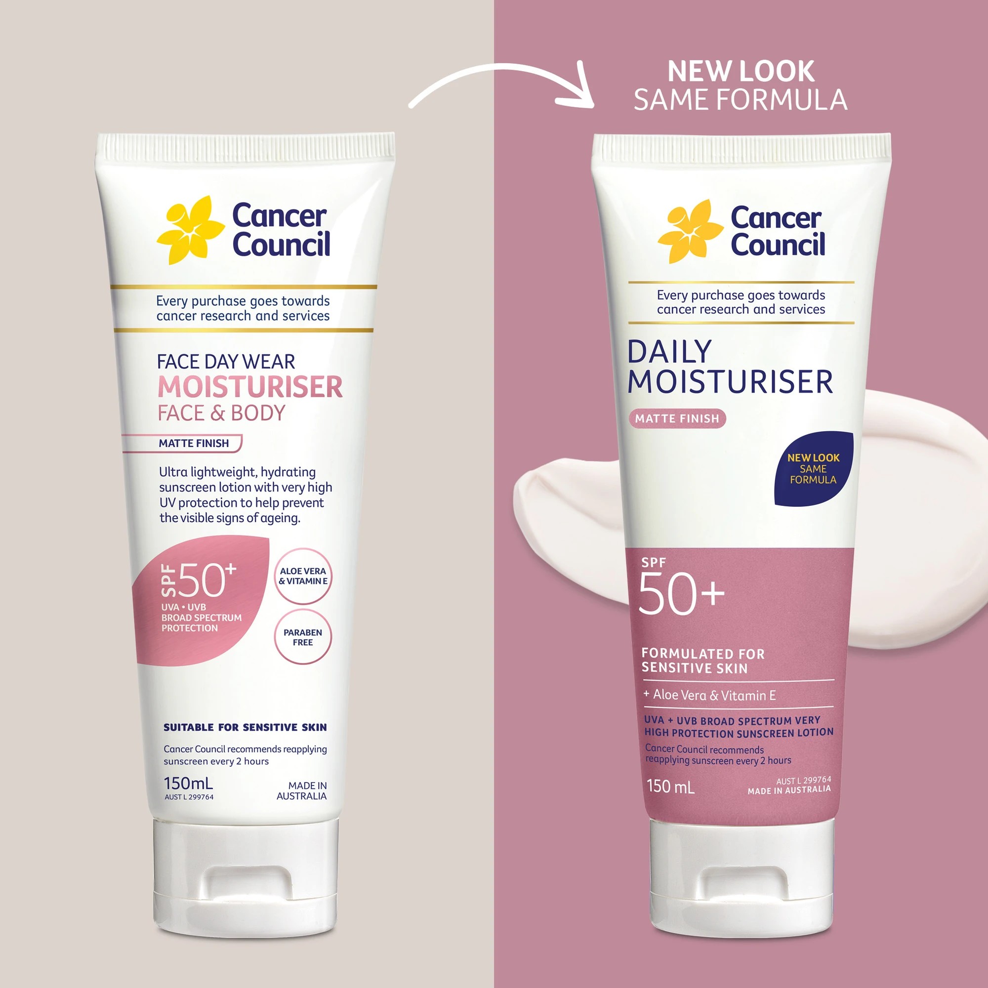 3 Cancer Council SPF50+ Daily Moisturiser 150ml - Aloe Vera and Vitamin E, 3 of 4
