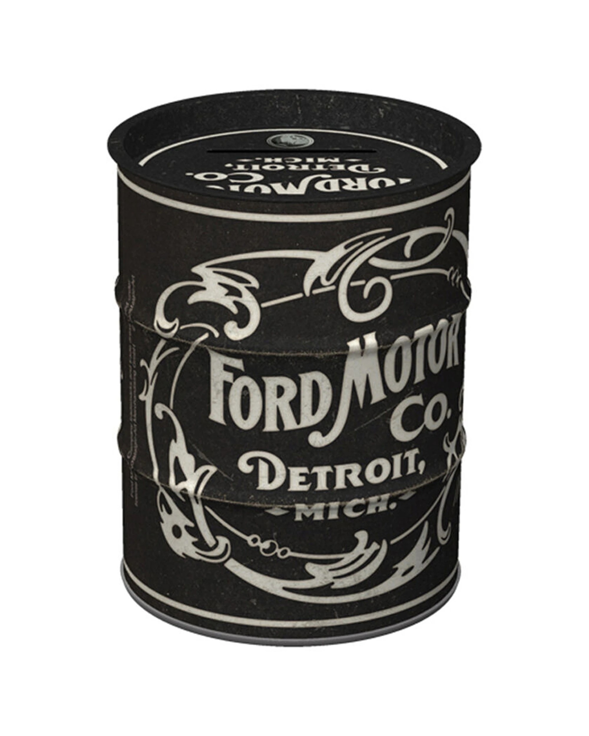 1 Nostalgic-Art Storage Money Box - Oil Barrel Ford Vintage Logo - Multi, 1 of 5