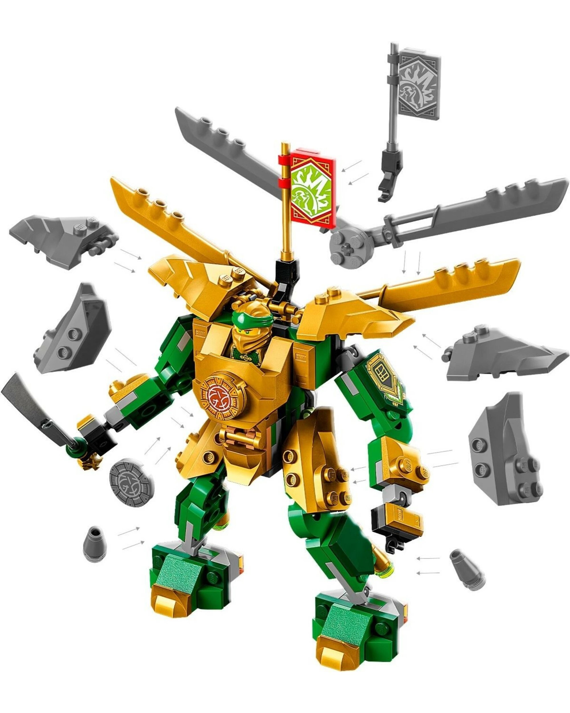 3 LEGO Ninjago Series 71781 Lloyd's Mech Battle EVO, 3 of 5