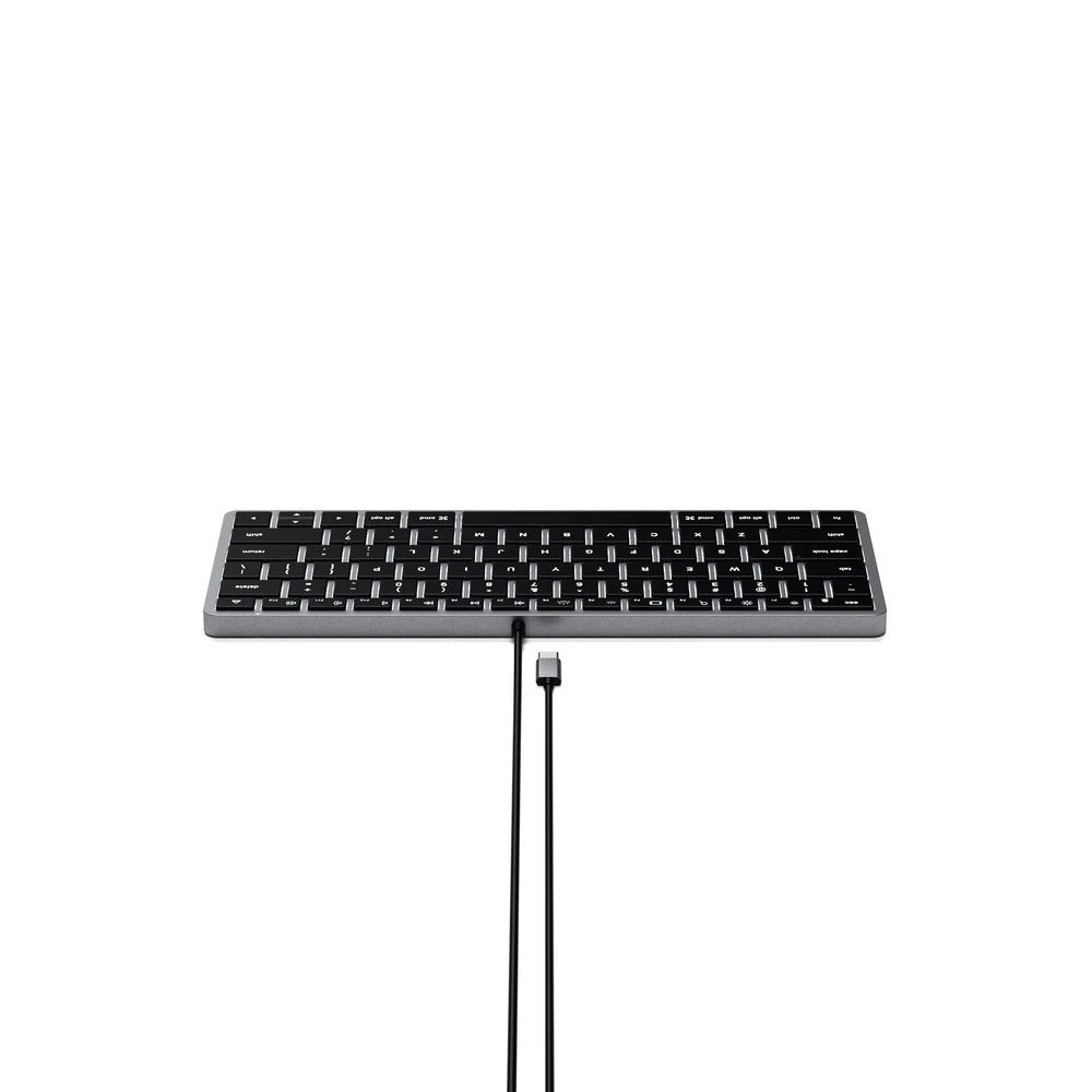 3 Satechi Slim W1 USB-C Wired Keyboard Space Grey, 3 of 7