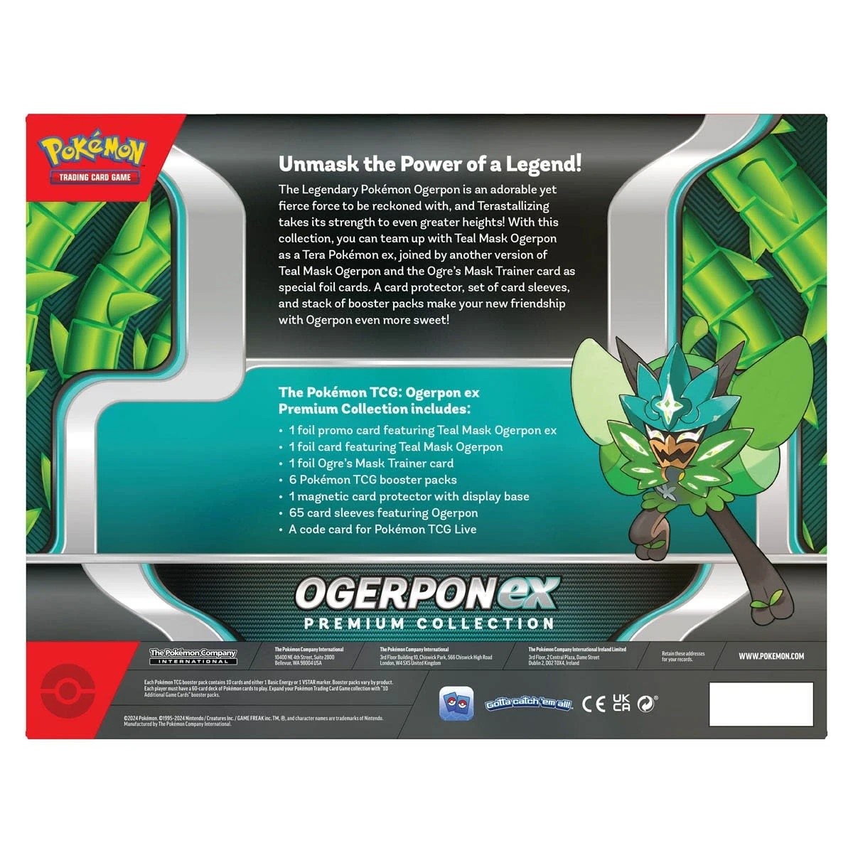 3 Pokemon Trading Card Game: Ogerpon ex Premium Collection, 3 of 4
