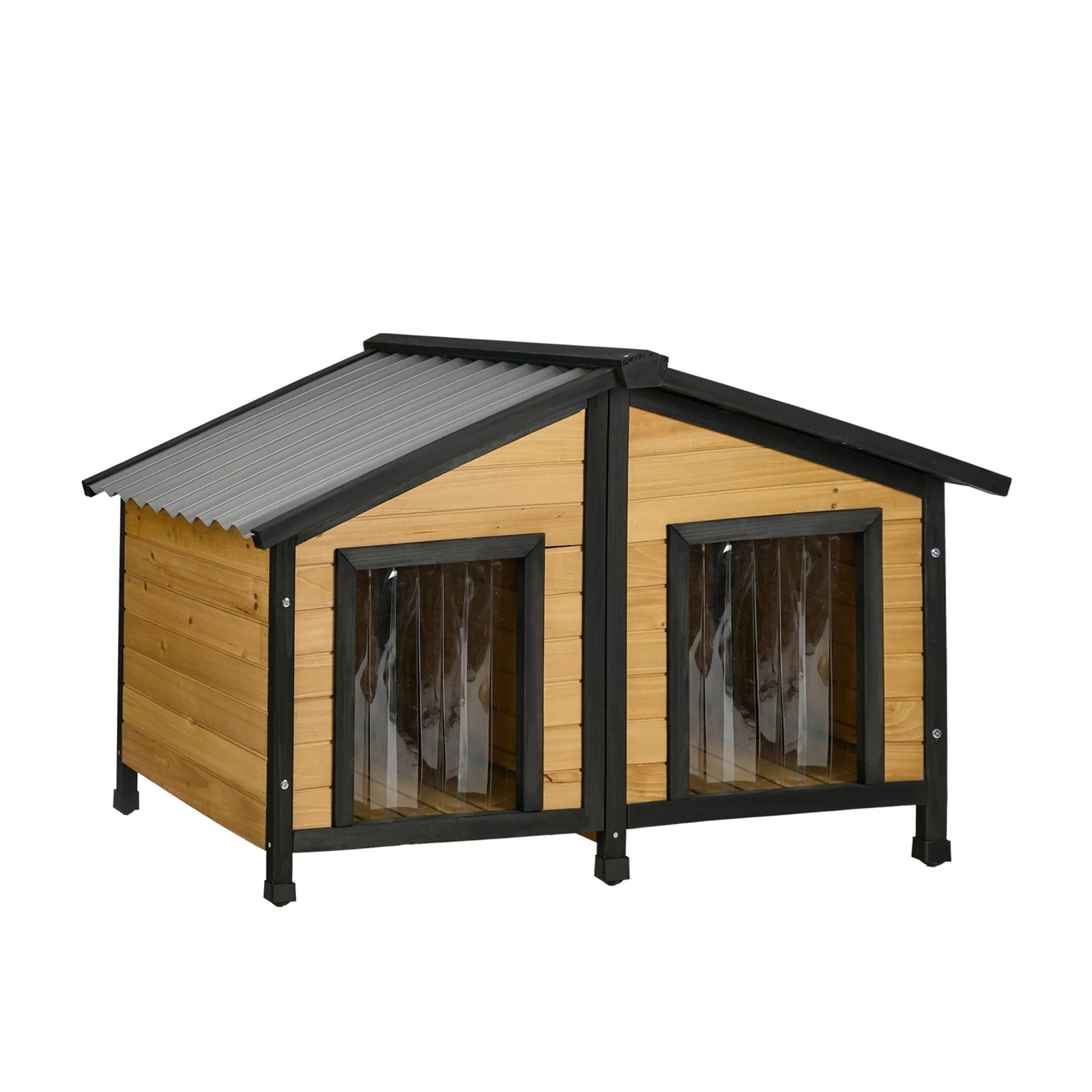 1 Alopet Dog Kennel Outdoor Indoor Pet House Wooden Cage Puppy Cabin Crate Kennels - Multi, 1 of 8