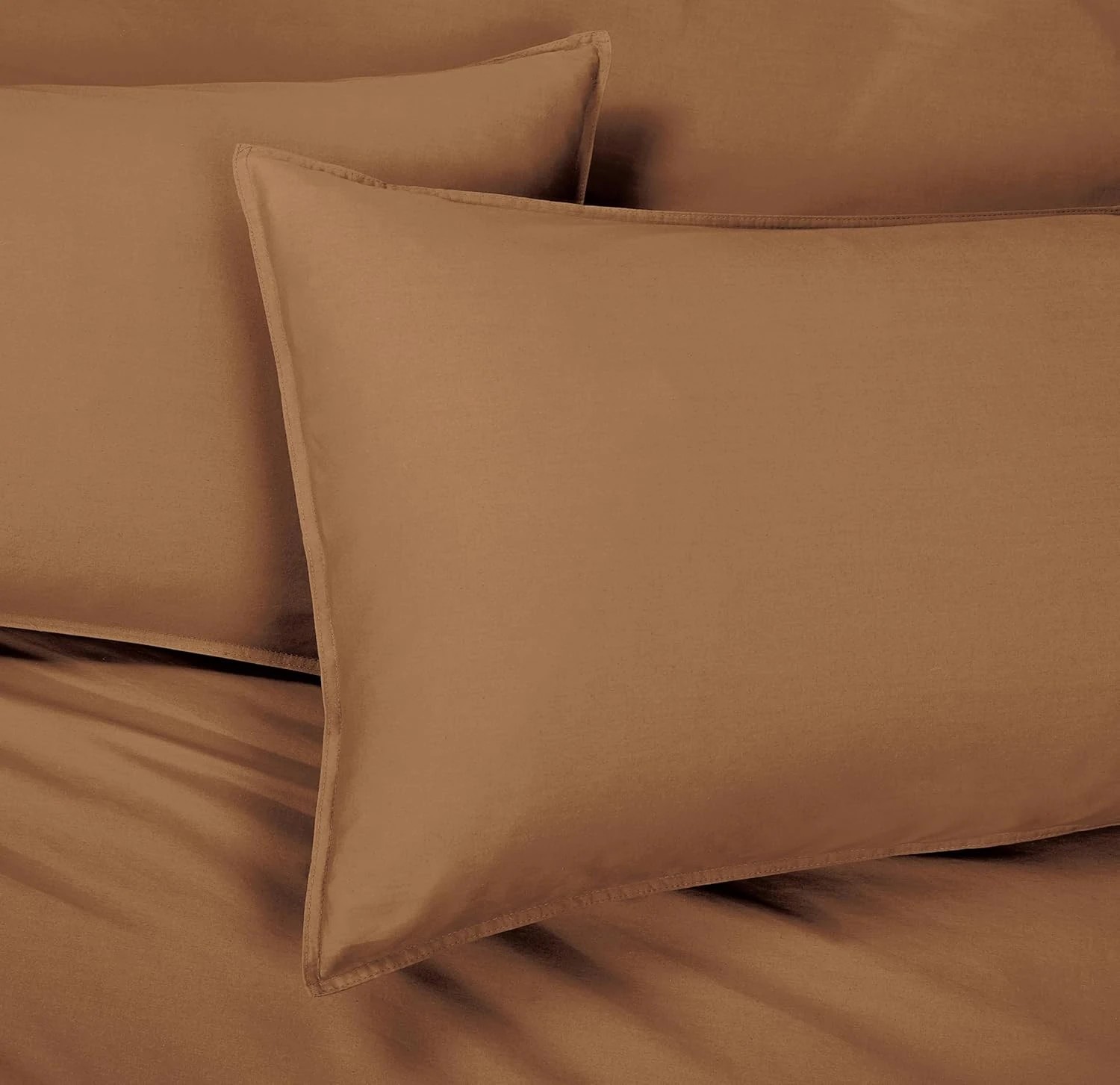 4 Gioia Casa Vintage Washed Cotton Quilt Cover Set Soft Breathable - Single Bed - Rust, 4 of 6