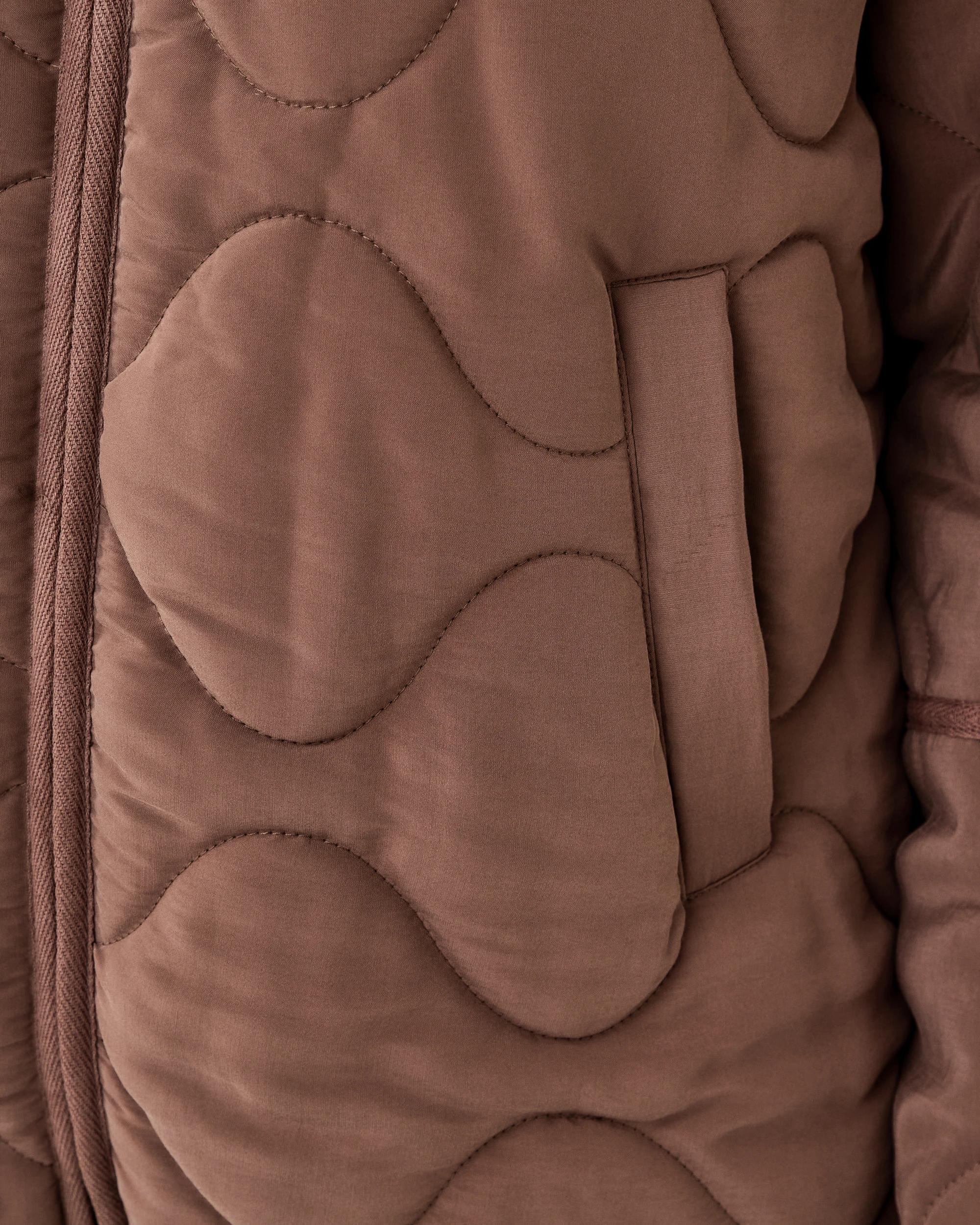 8 Quilted Bomber Jacket Brown, 8 of 8