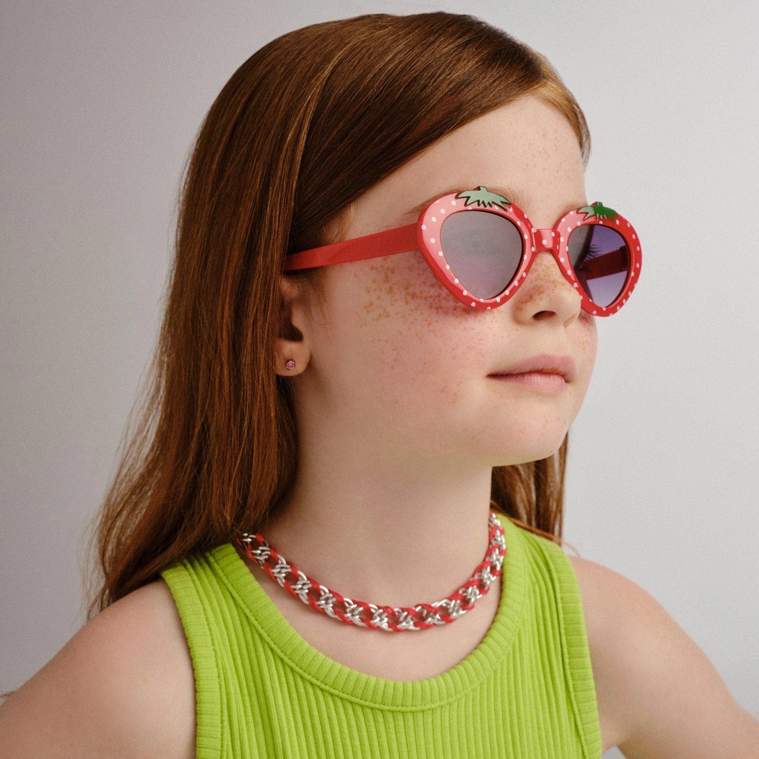 2 SOLARIZED® Kids Strawberry Sunglasses RED, 2 of 2