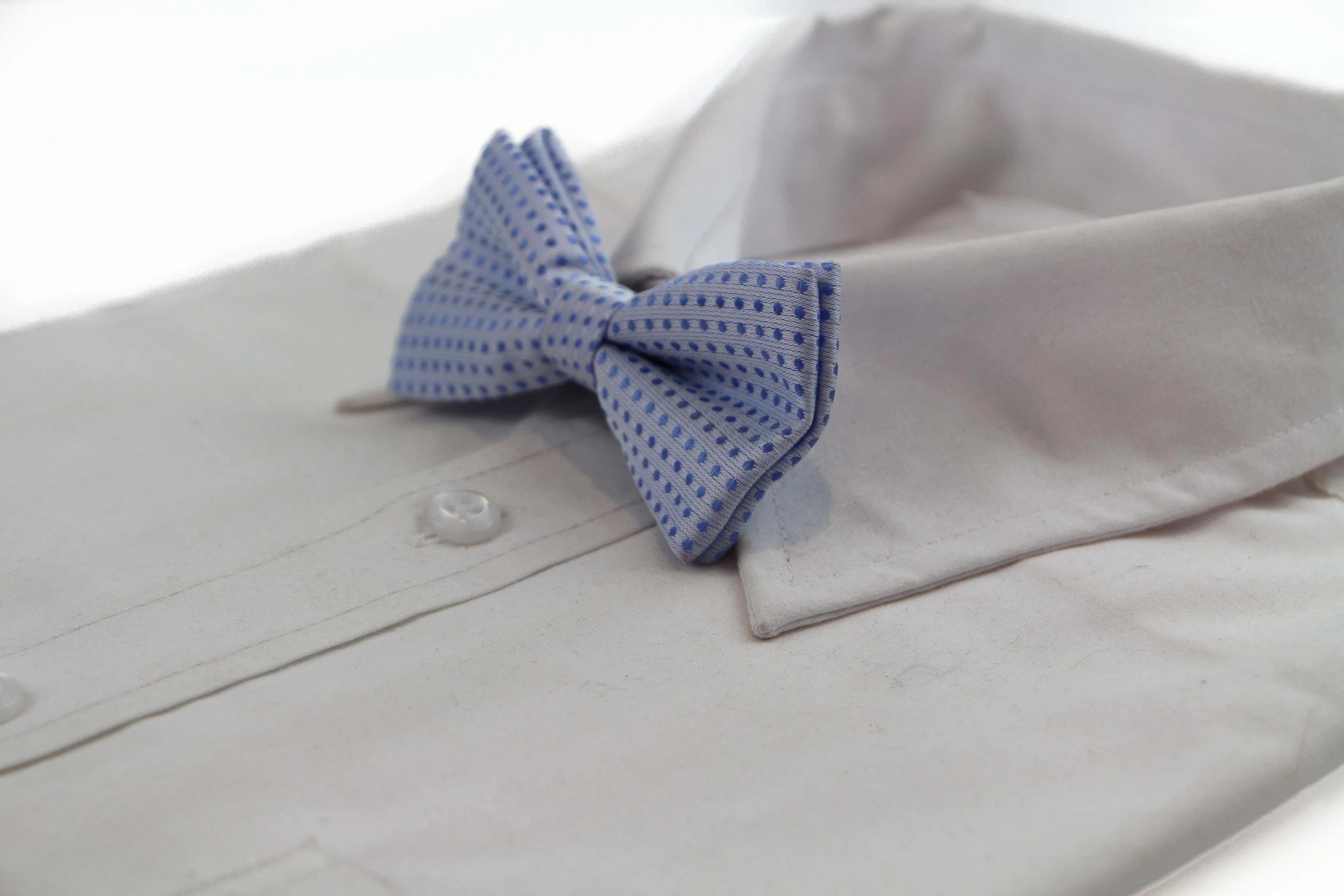 4 Zasel Boys Light Blue Polka Dot Pattern Bow Tie - Blue, 4 of 5