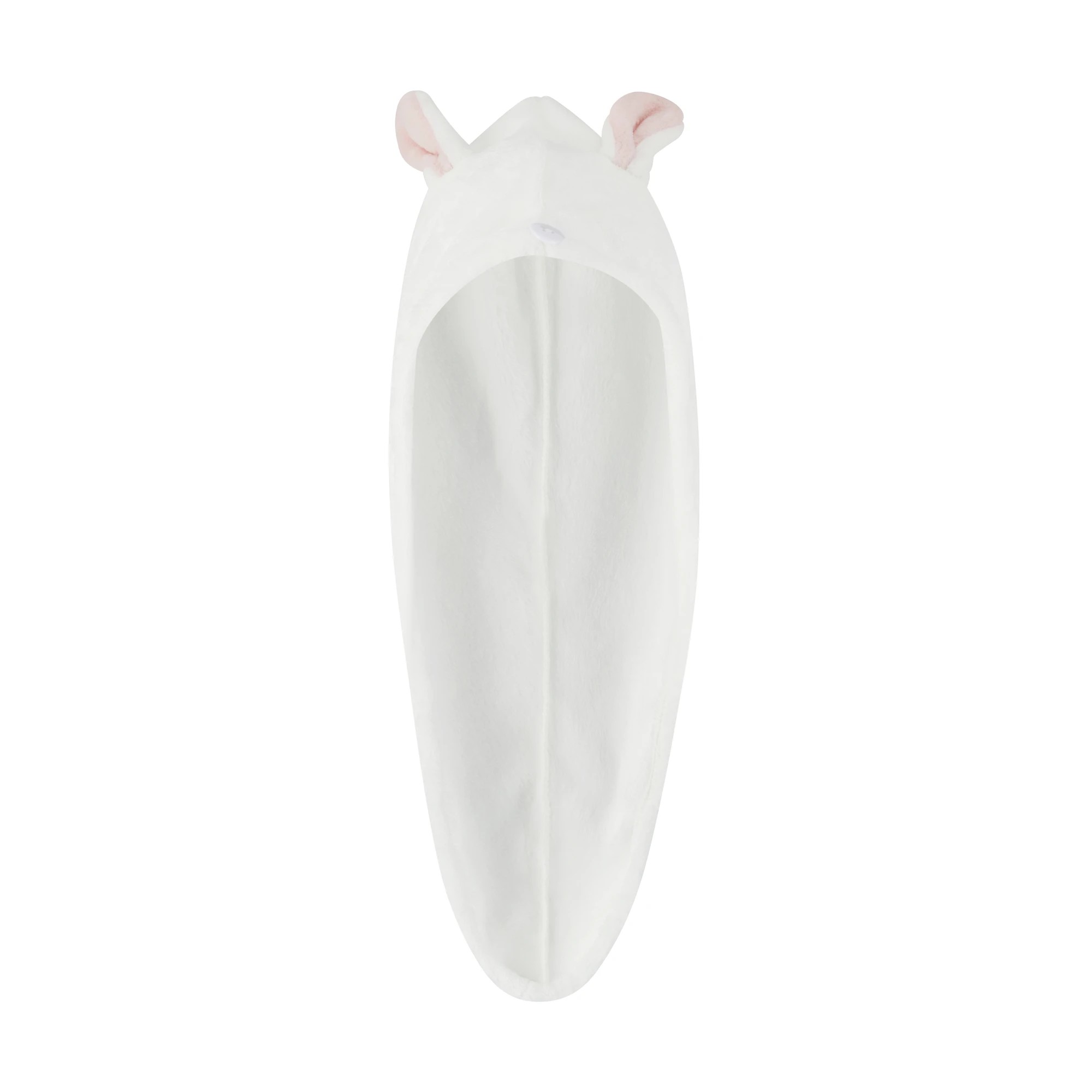 1 OXX Bodycare Hair Drying Turban - White and Pink, 1 of 4
