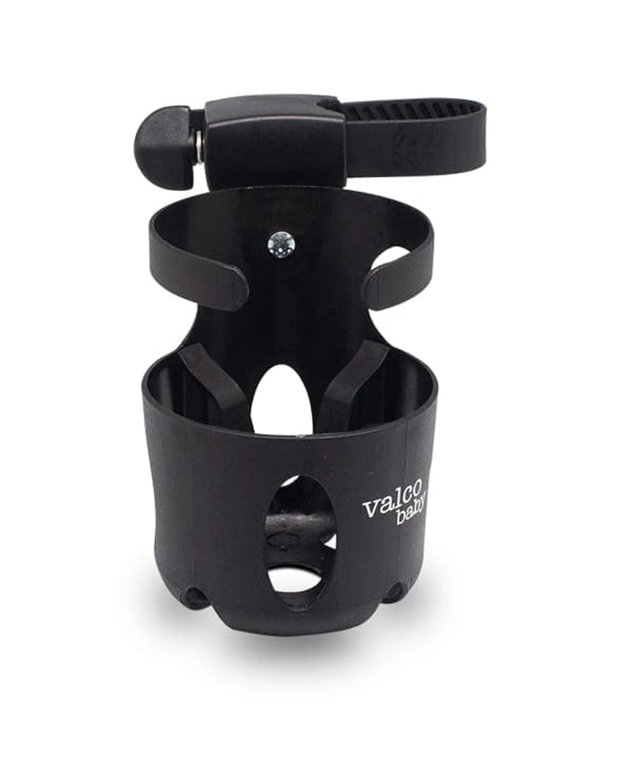 2 ValcoBaby Pram Stroller Cup And Bottle Holder Universal Fit Large Cups - Black, 2 of 5