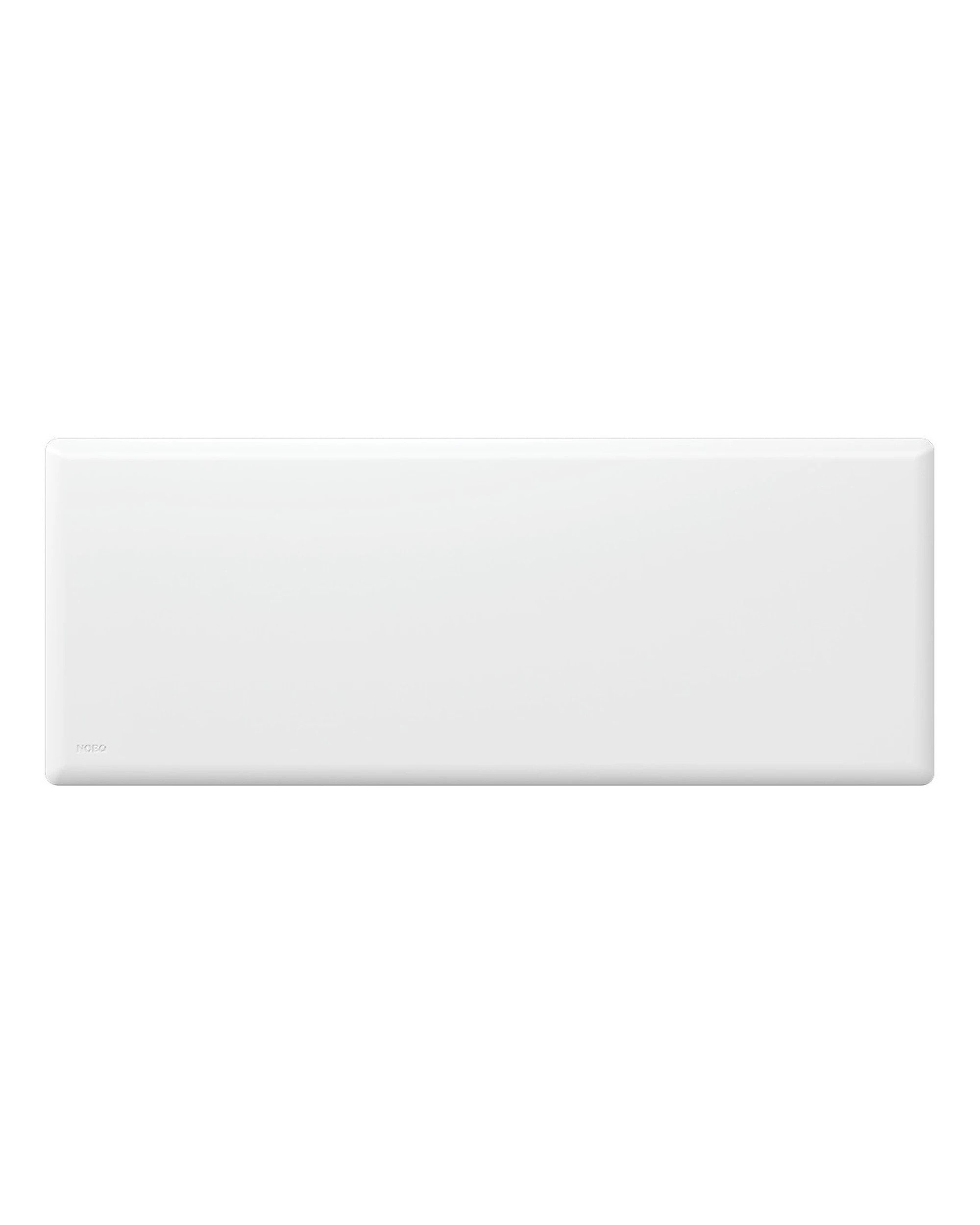4 Nobo 2000W Electric Panel Heater with Thermostat and Castors - White, 4 of 9