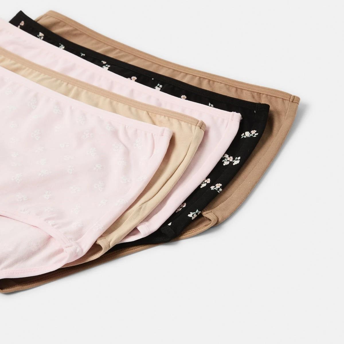 2 5 Pack Cotton Stretch Full Briefs BLACK DITSY MULTI, 2 of 10