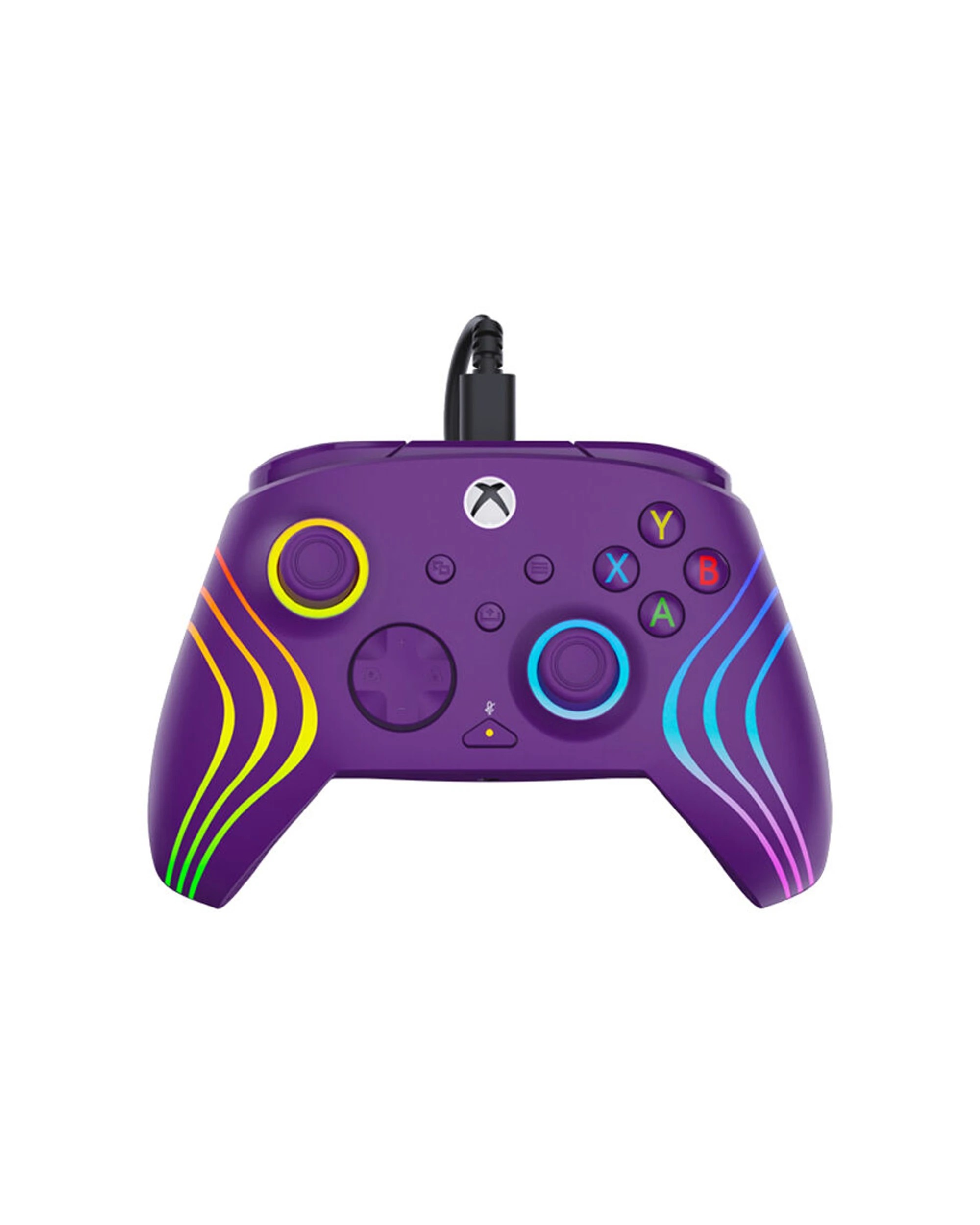 1 Turtle Beach Afterglow Wave Xbox Wired Game Controller USB 3m RGB Rumble - Purple, 1 of 7