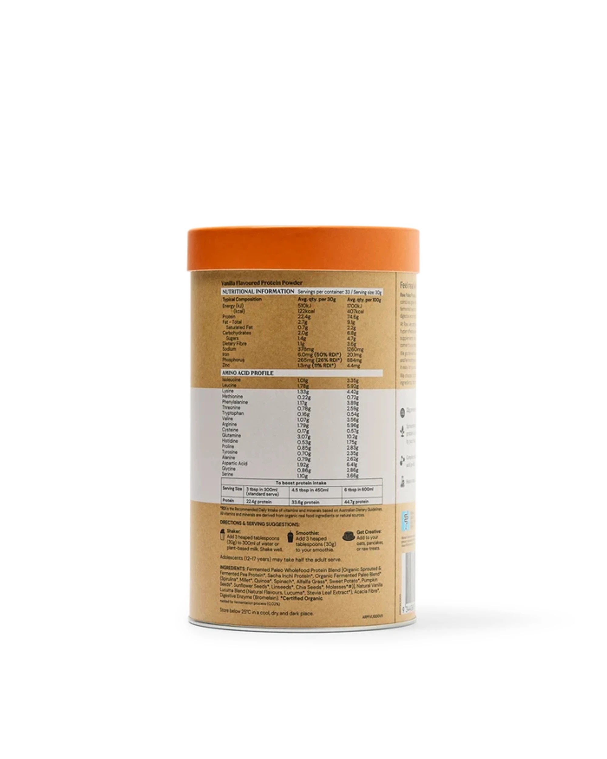 4 Amazonia Raw Gentle Digest Paleo Protein Vanilla 500g - Vanilla, 4 of 4