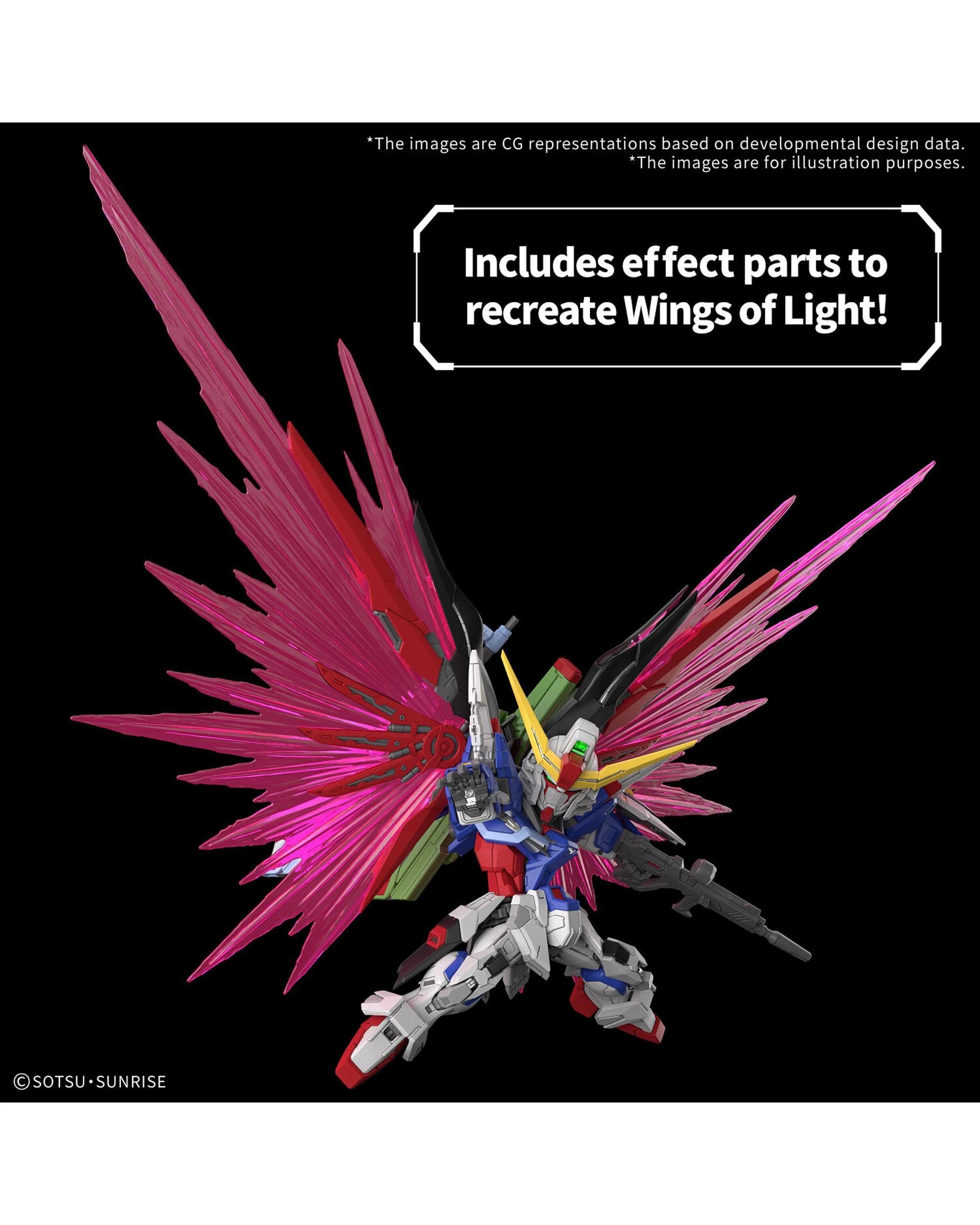 6 Bandai Gundam MGSD Destiny Gundam 1/100 Model Kit, 6 of 6