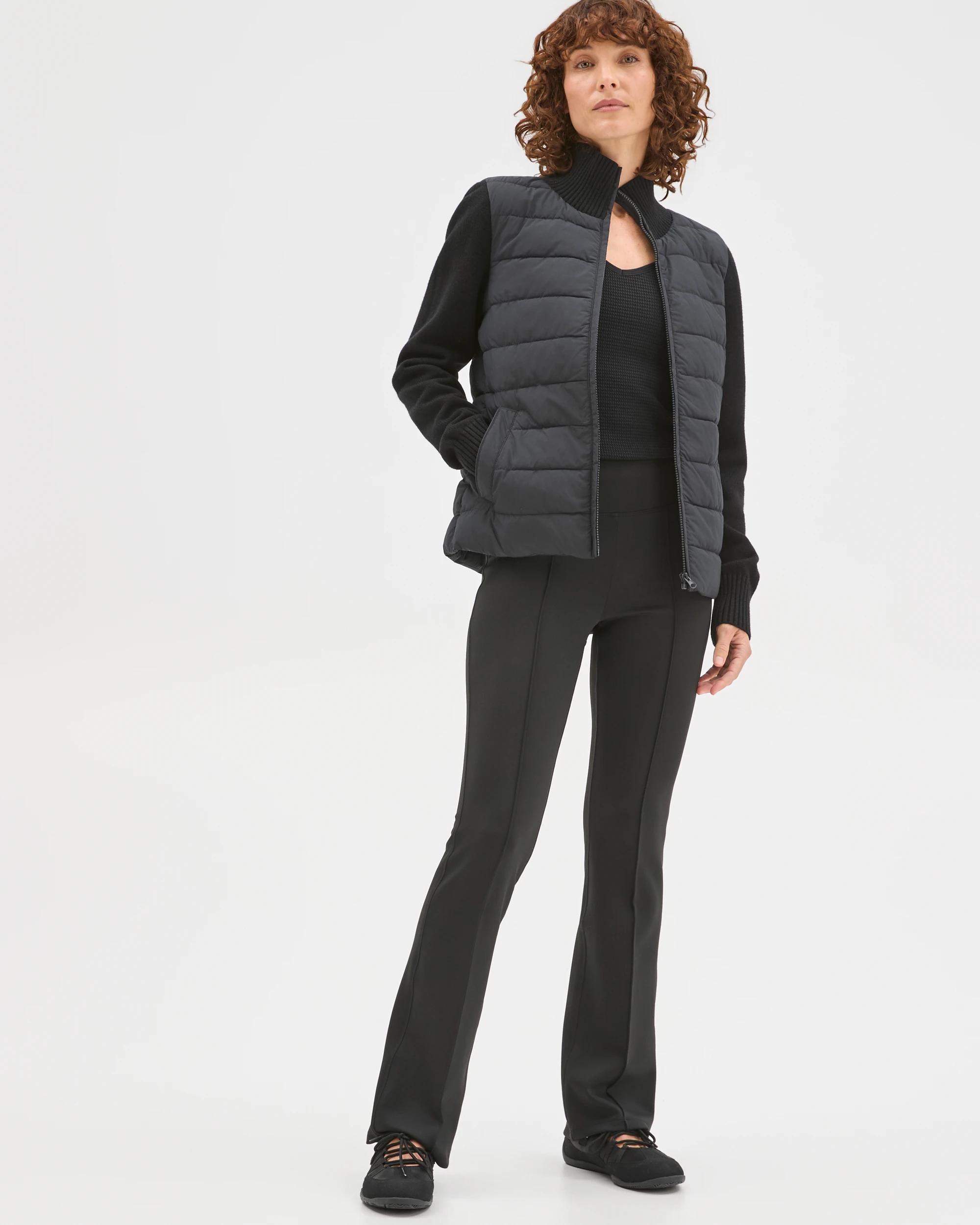 1 Target Active Hybrid Knit Puffer Jacket BLACK, 1 of 6
