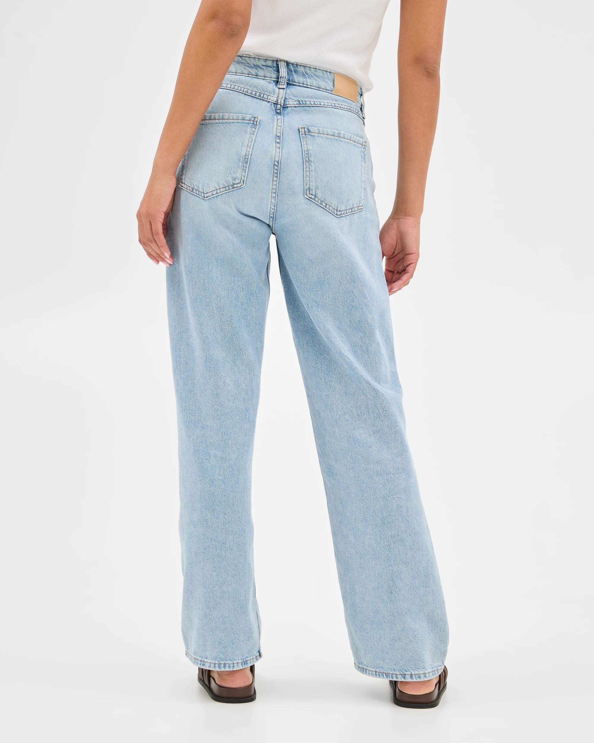 5 Target Mid Rise Full Length Wide Leg Denim Jeans - Imogen VINTAGE / BLUE, 5 of 6