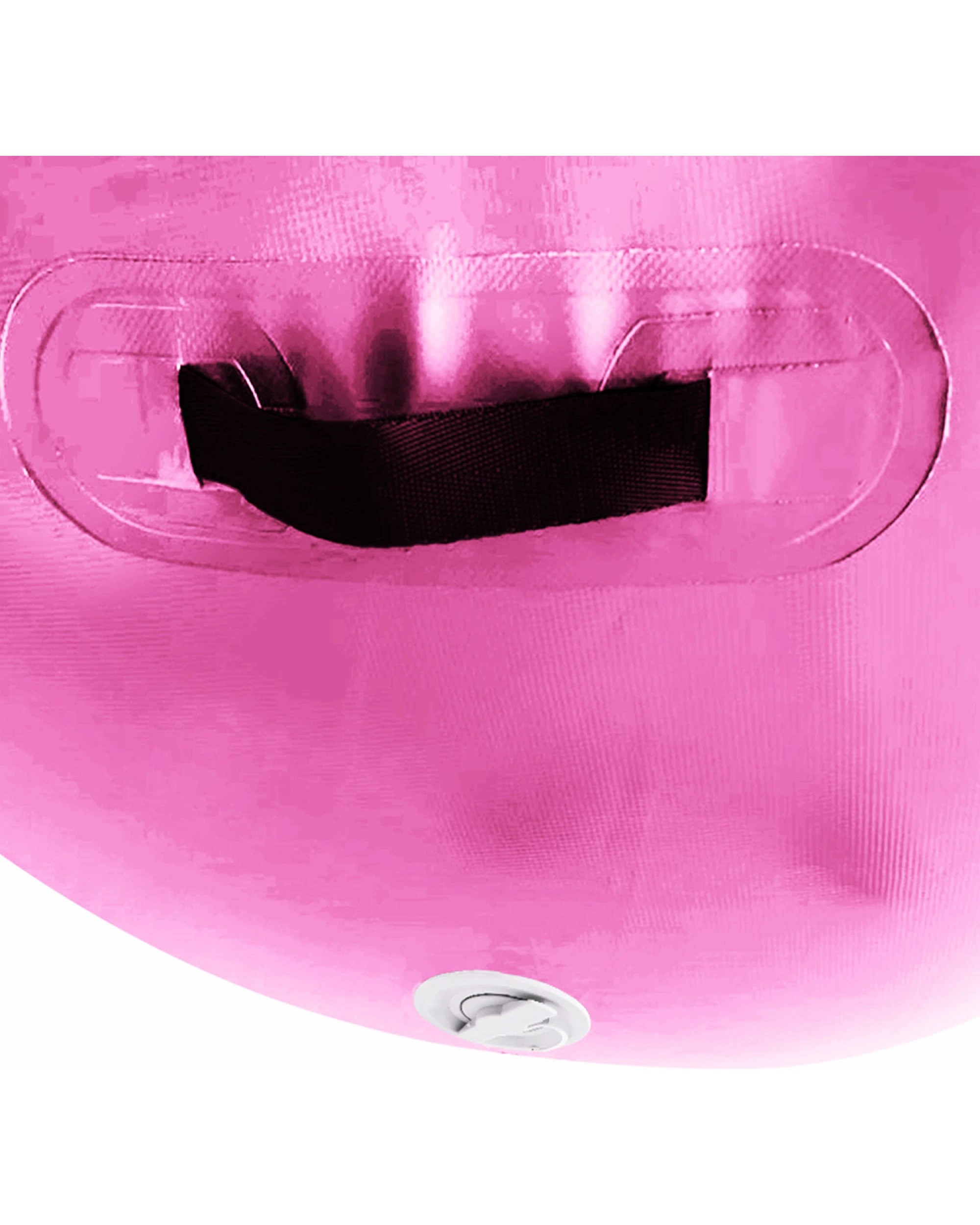 4 Powertrain 120cm x 75cm Inflatable Air Barrel Exercise Roller Gymnastics Training Aid - Pink, 4 of 5