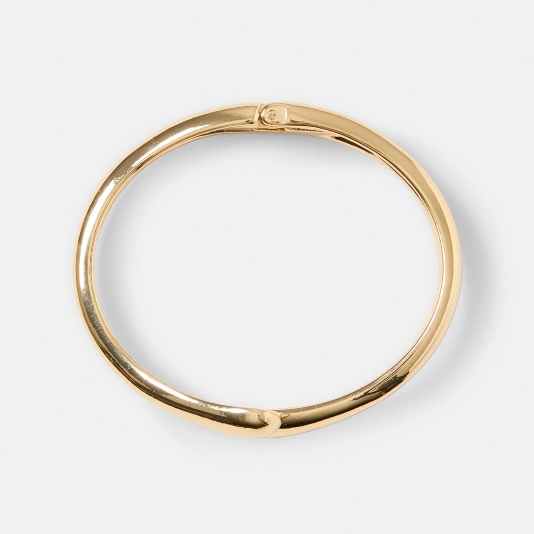 2 Teardrop Hinged Cuff Bracelet - Gold Tone, 2 of 4