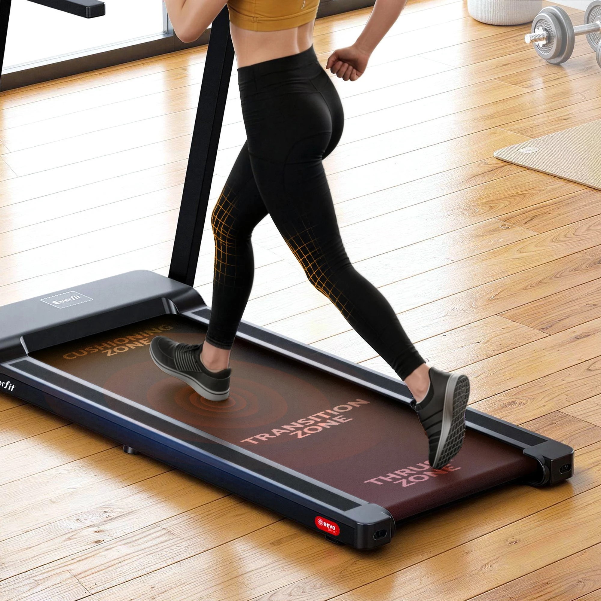 10 Everfit Treadmill Electric Home Gym Fitness Exercise Fully Foldable 420mm - Black, 10 of 10