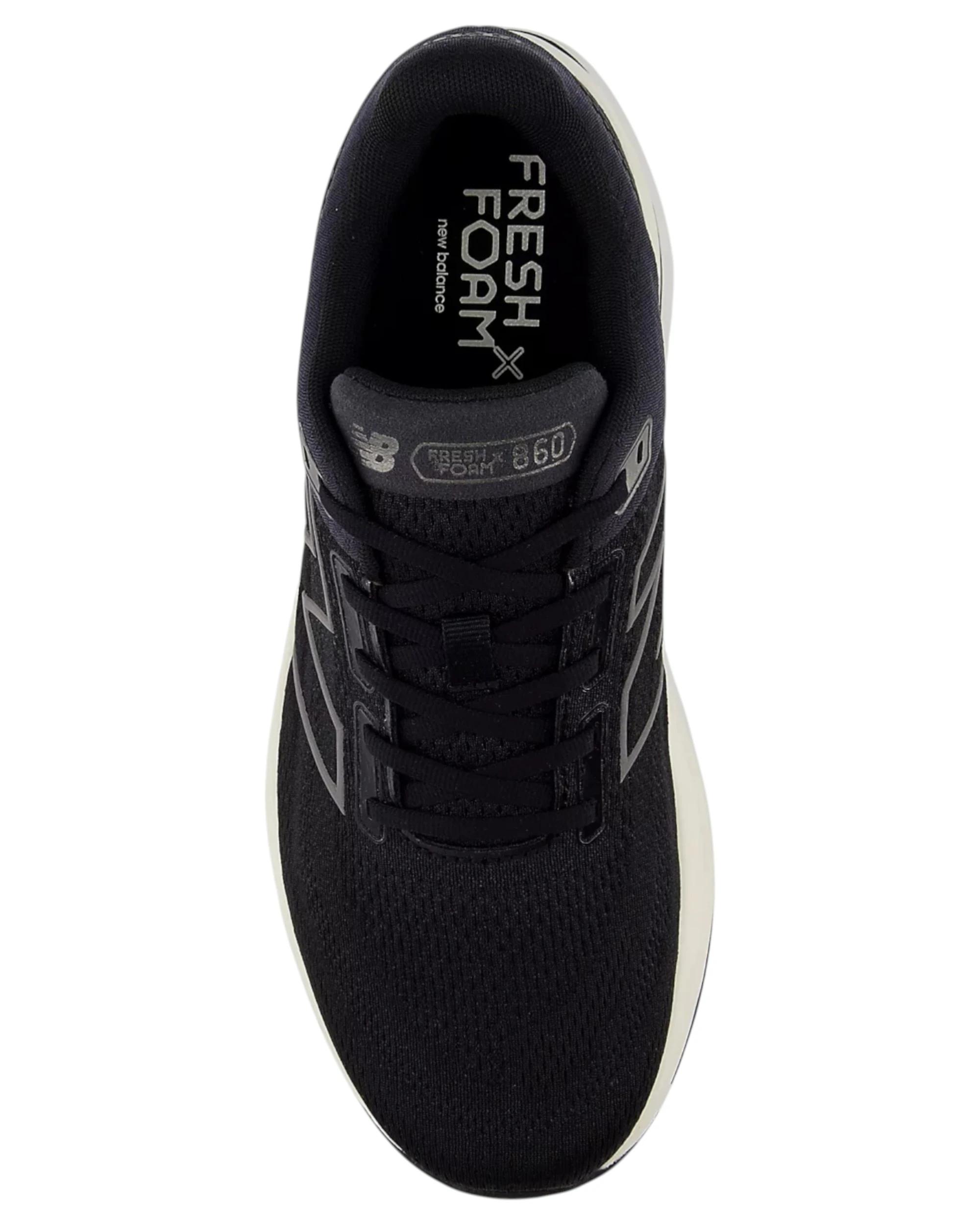 2 New Balance Mens Fresh Foam X 860v14 Black/ White Athletic Shoes BLACK/WHITE, 2 of 5