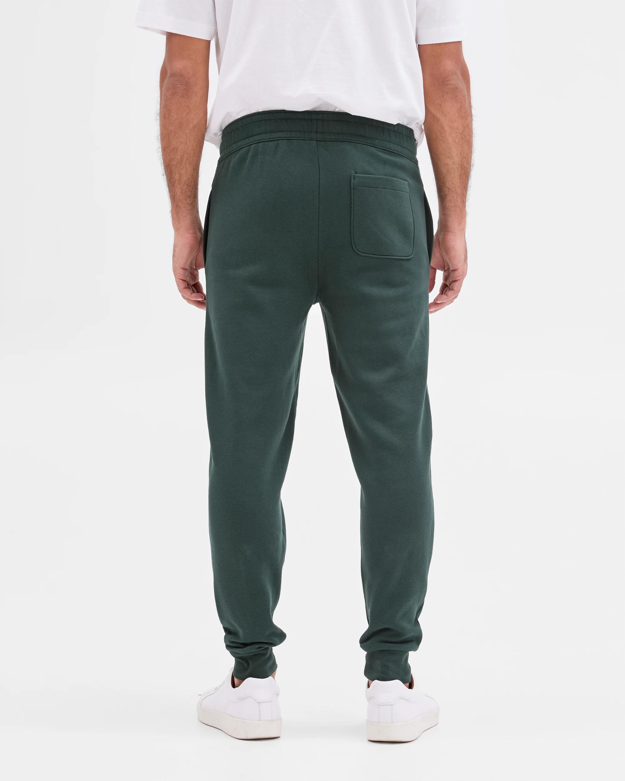 4 Target Man Australian Cotton Blend Cuffed Trackpants WINTER GREEN, 4 of 5