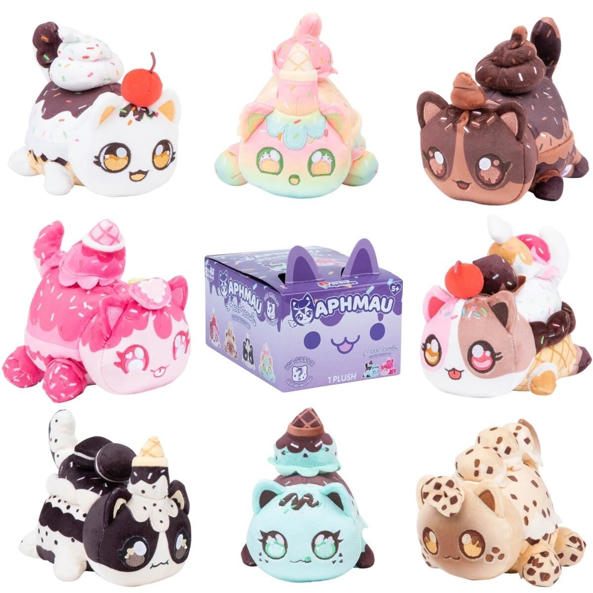 1 15cm Aphmau MeeMeows Mystery Plush: Ice Cream - Assorted, 1 of 10