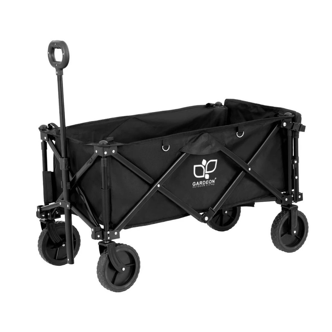 3 Gardeon Garden Cart with Opening Rear - Black, 3 of 5
