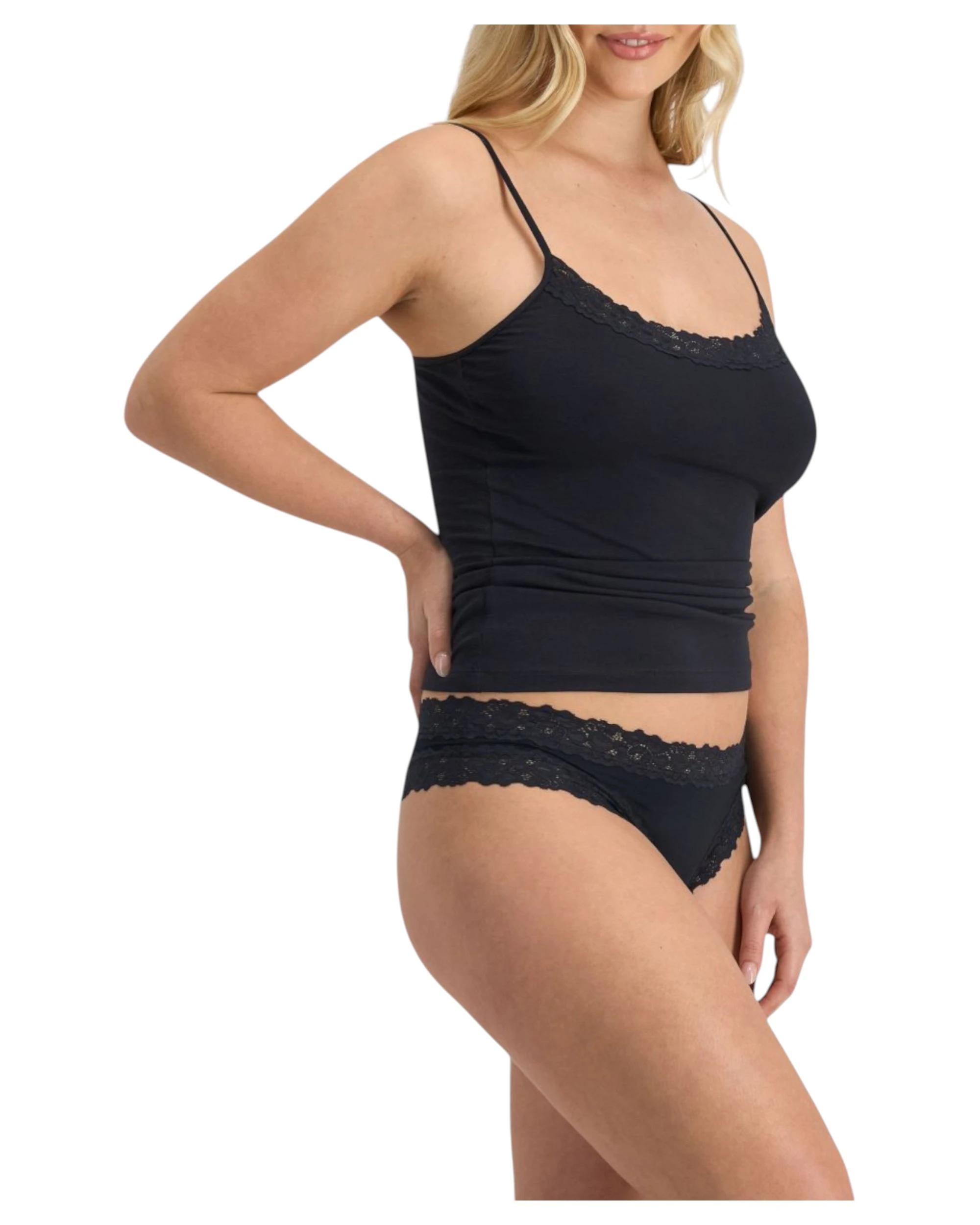 3 Jockey Womens Parisienne Classic Cheeky Underwear Black BLACK, 3 of 3