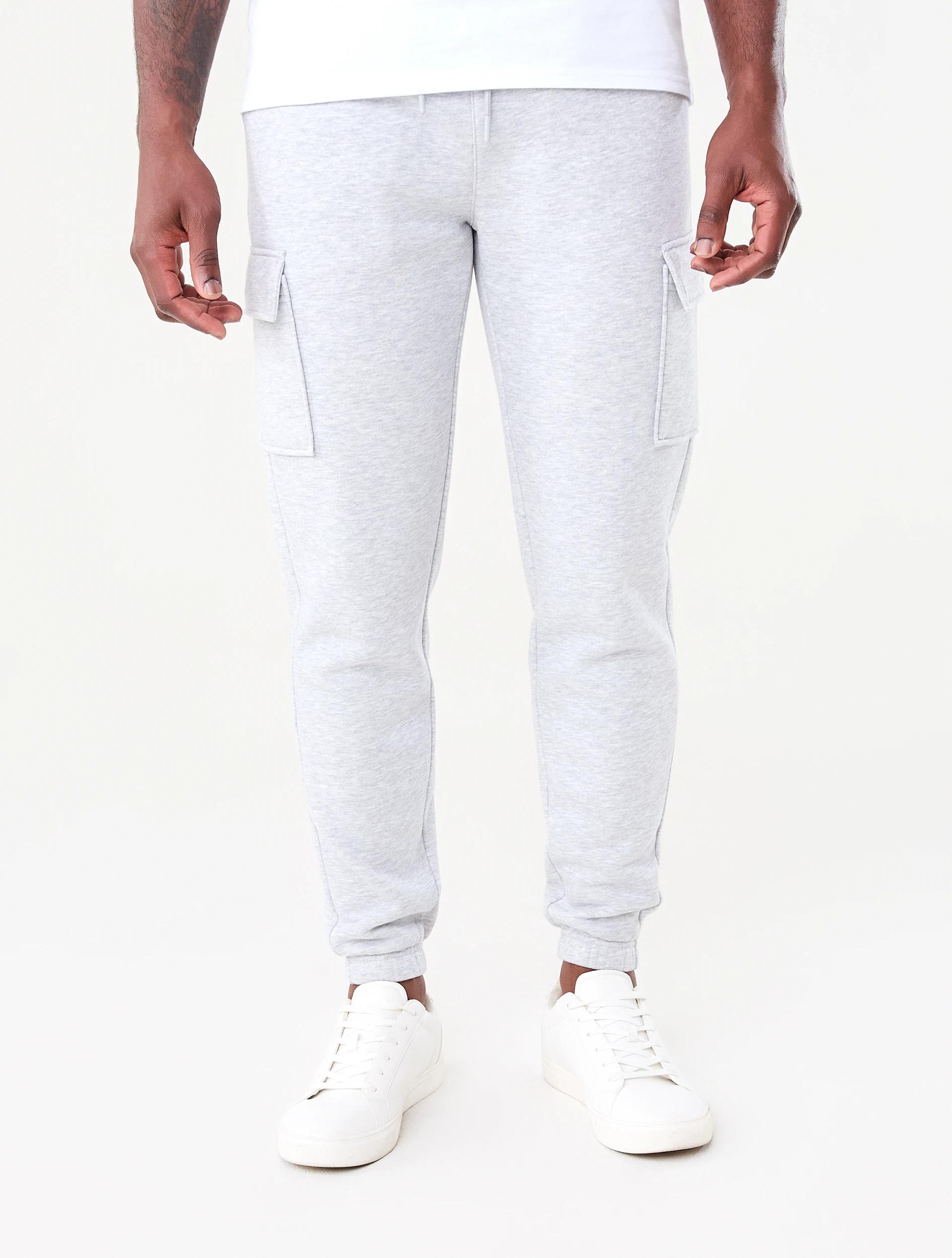 1 Relaxed Cargo Trackpants Slvr Marle, 1 of 6