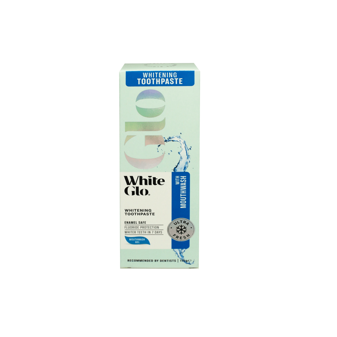 1 White Glo Ultra Fresh Whitening Toothpaste with Mouthwash 115g - Mouthwash Gel, 1 of 2