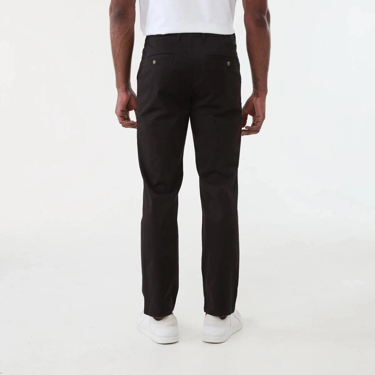 3 Straight Casual Chino Pants BLACK, 3 of 5