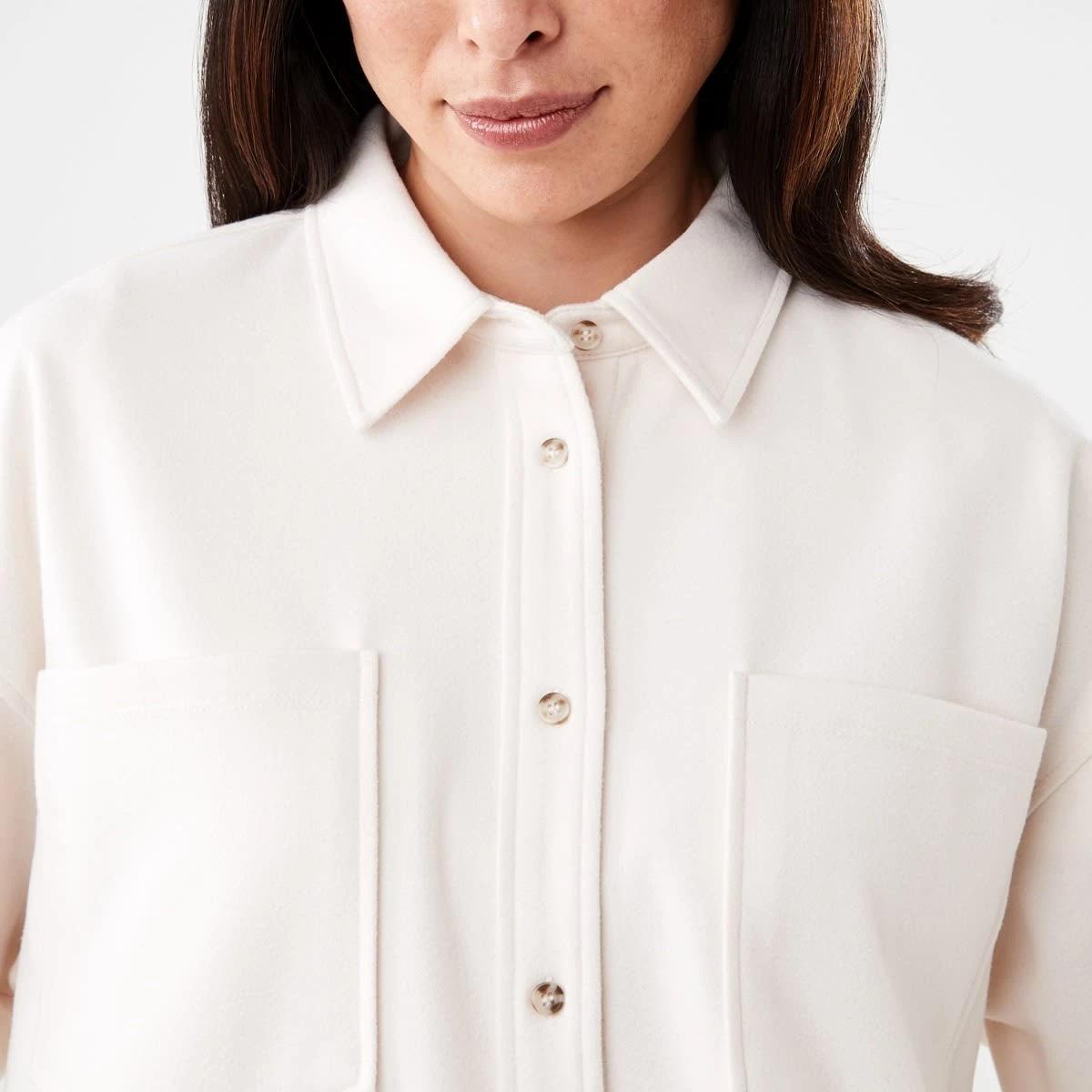 6 Long Sleeve Soft Touch Shirt Ecru, 6 of 8