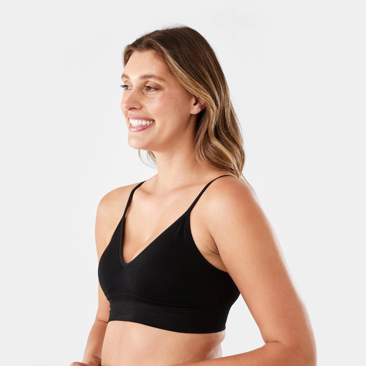 6 3 Pack Wirefree Seamfree Crop SOFT SAND BEIGE, WHITE, BLACK, 6 of 10