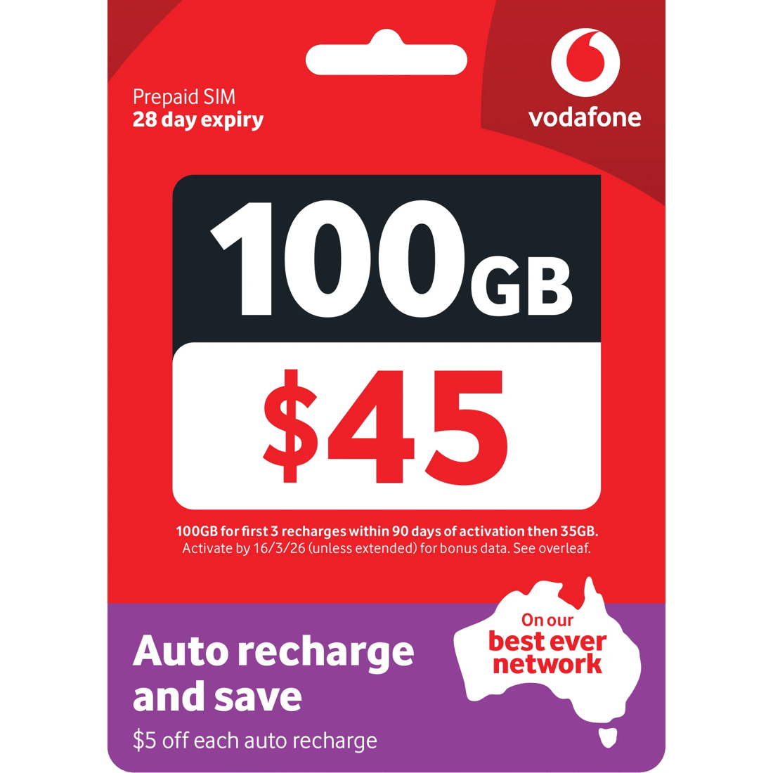 2 Vodafone $45 Prepaid SIM Starter Pack, 2 of 2