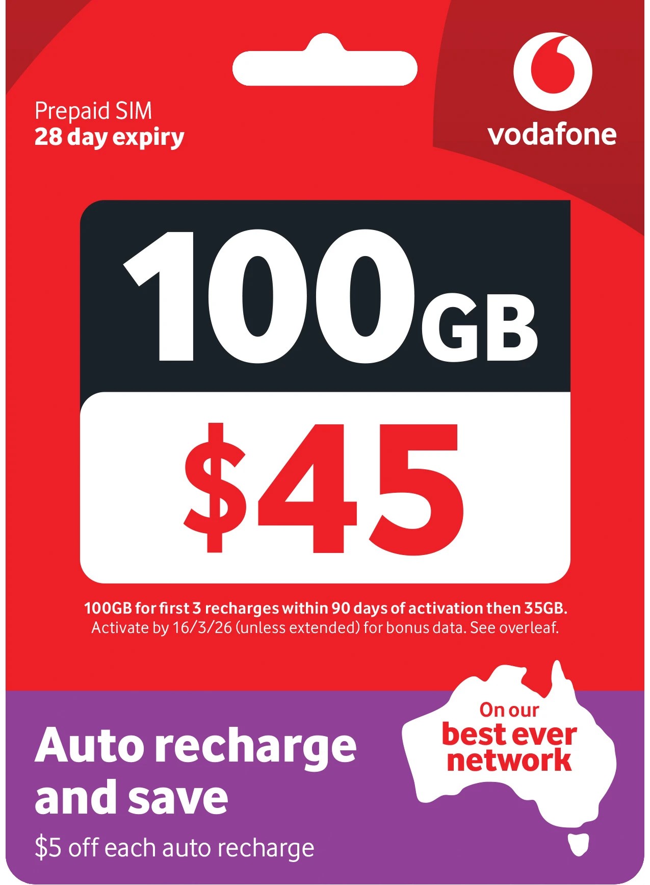 2 Vodafone $45 Prepaid SIM Starter Pack, 2 of 2