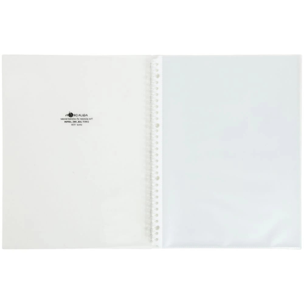 3 Aqua Drops A4 Refillable Display Book 20 Sheets Clear, 3 of 4