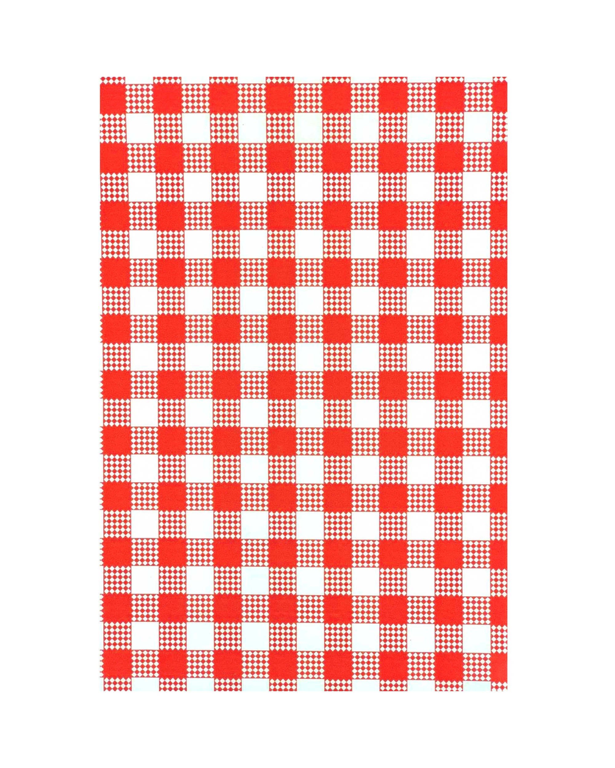 2 Alpen Red Gingham Printed Grease Proof Paper 200 Sheets - Red Gingham, 2 of 2