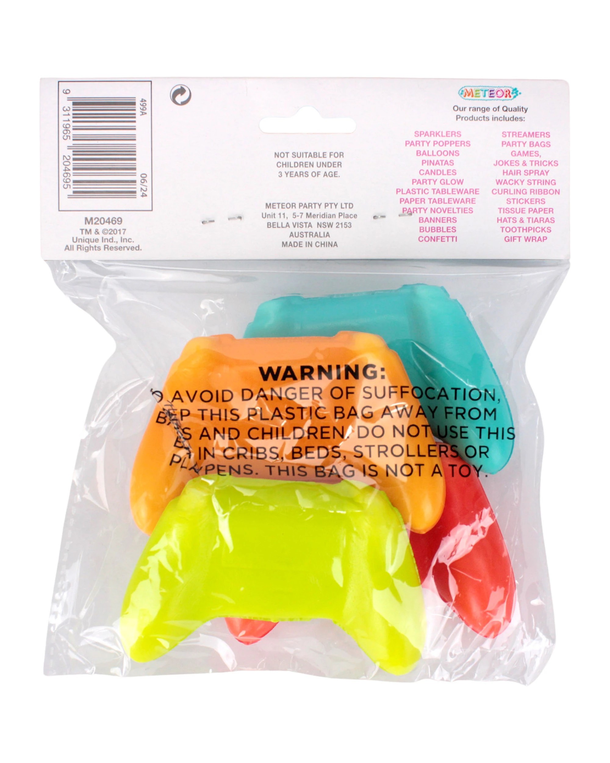 4 Unique Squishy Gaming Controllers Pack of 4, 4 of 4