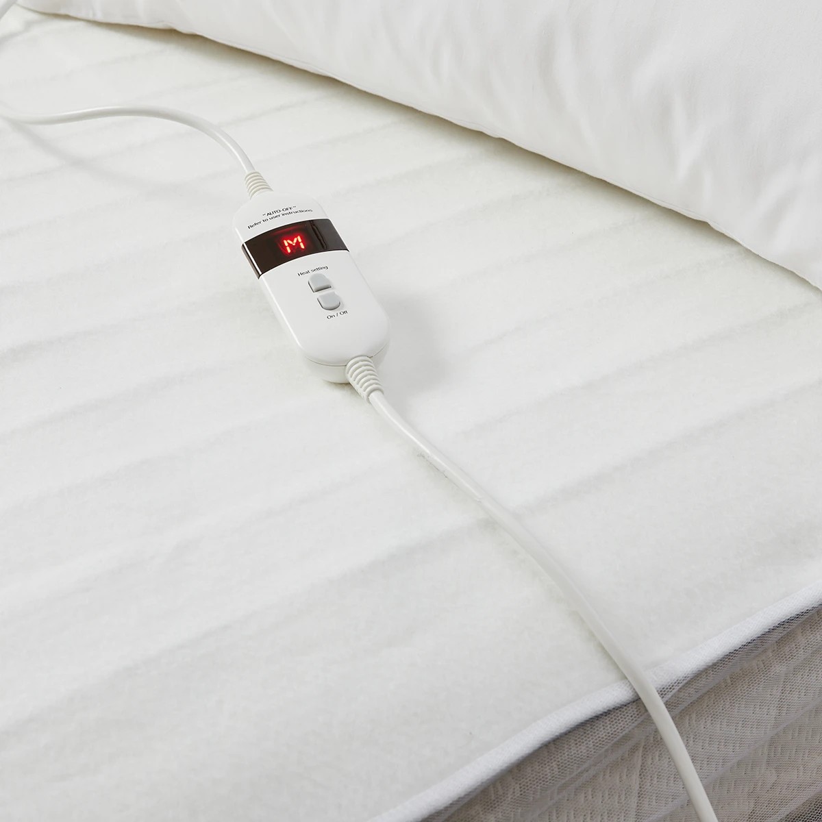 1 Fitted Electric Blanket - Single Bed, White, 1 of 6