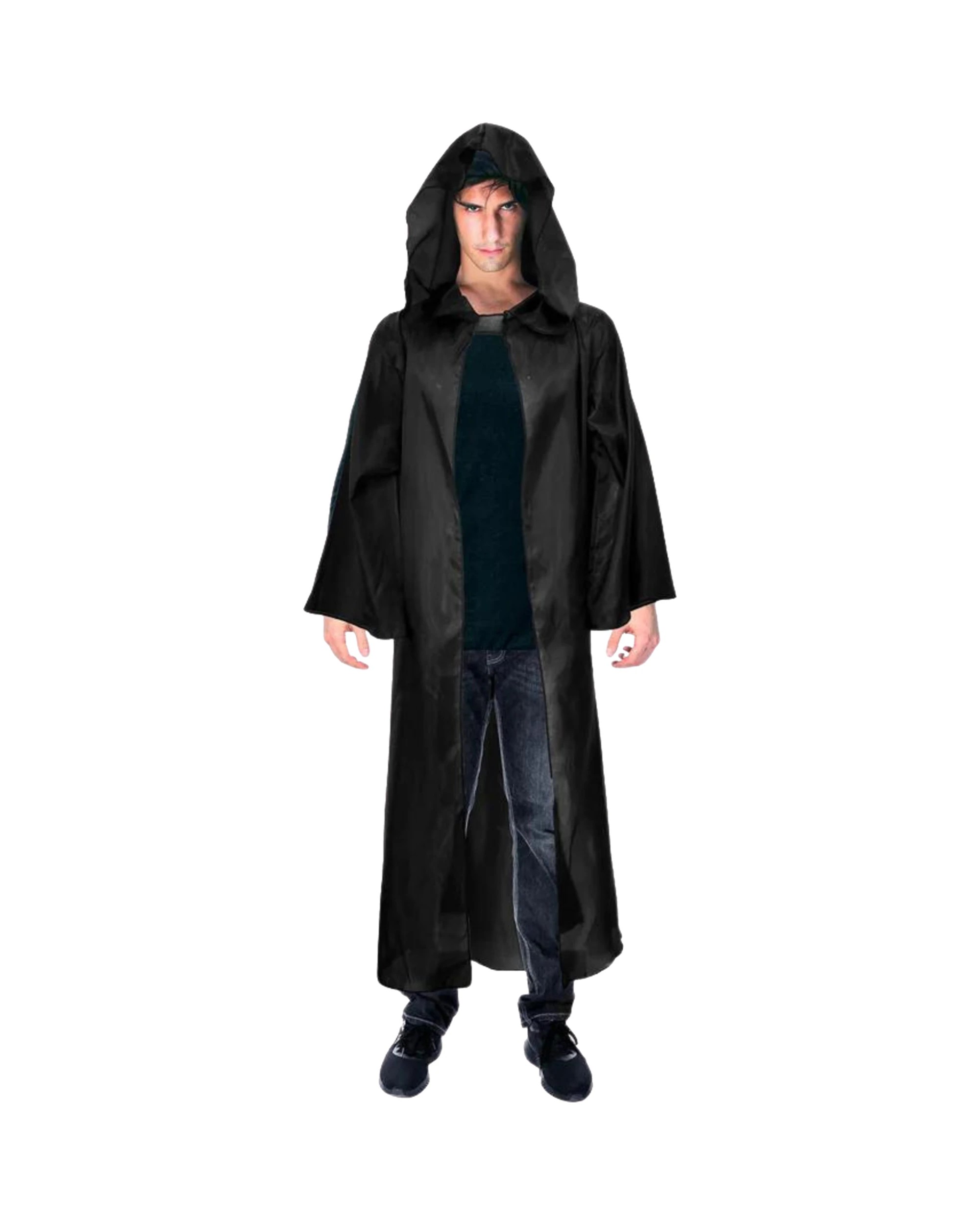 1 JD Party Hooded Cape - One Size - Black, 1 of 4