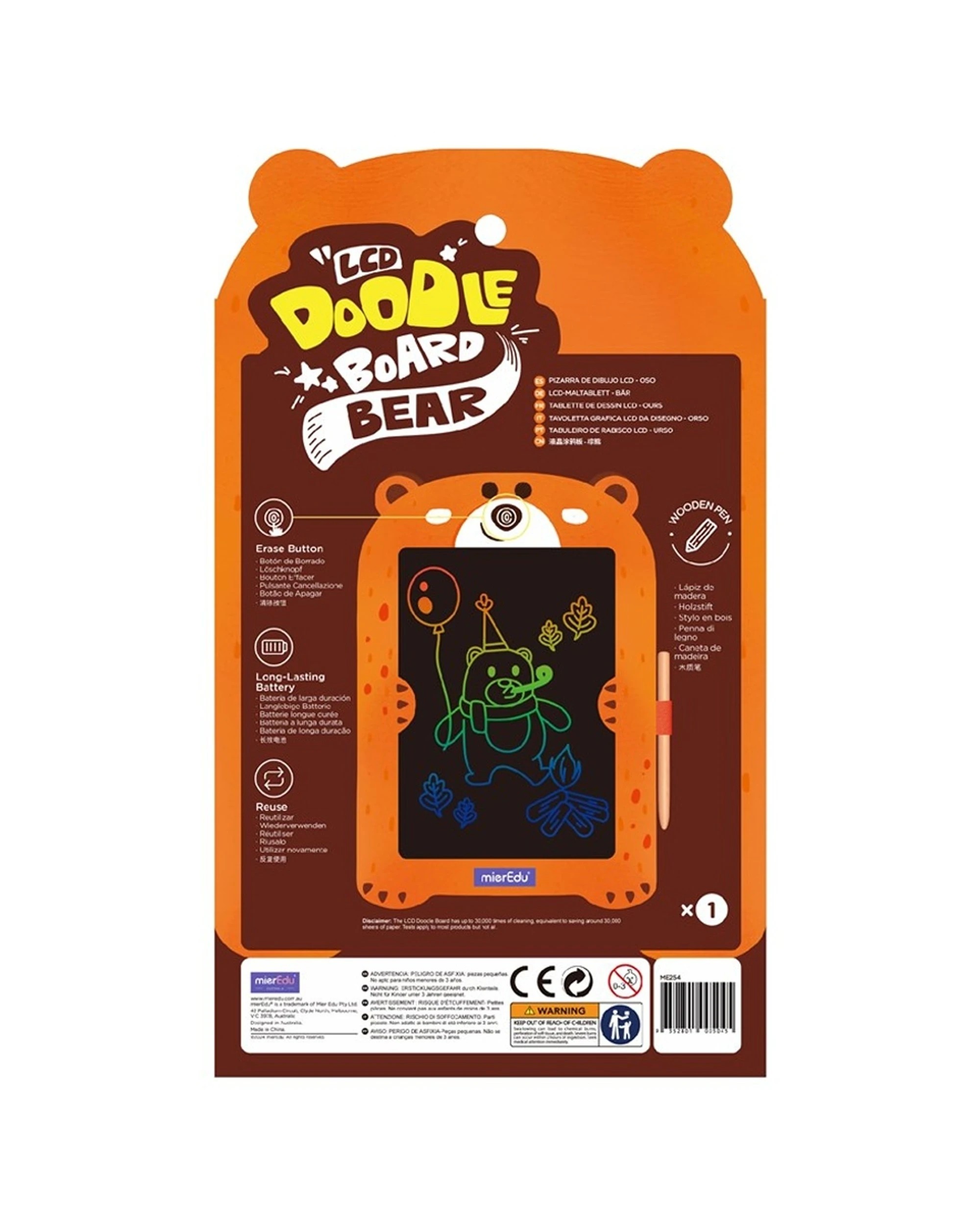 2 Mieredu Lcd Doodle Board Bear Kids Creative Tablet Eco Friendly, 2 of 2